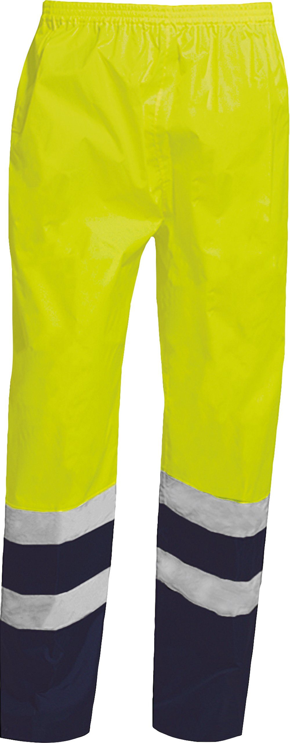 Arbeitshose Arbeitshose Regenhose Warnschutz-Kontrast-Regenhose Größe L