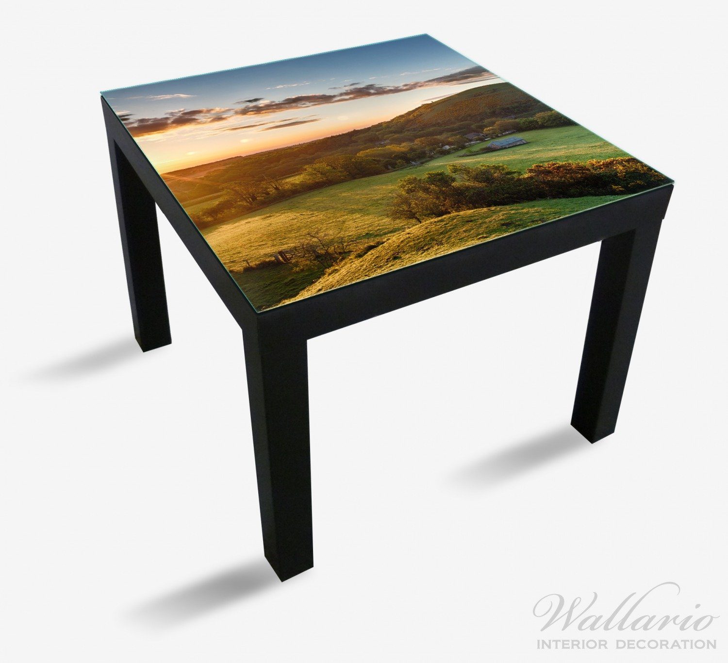 (1 Wallario Lack für Tischplatte St), bei Ikea Sonnenaufgang Tisch Schlosspanorama geeignet in England