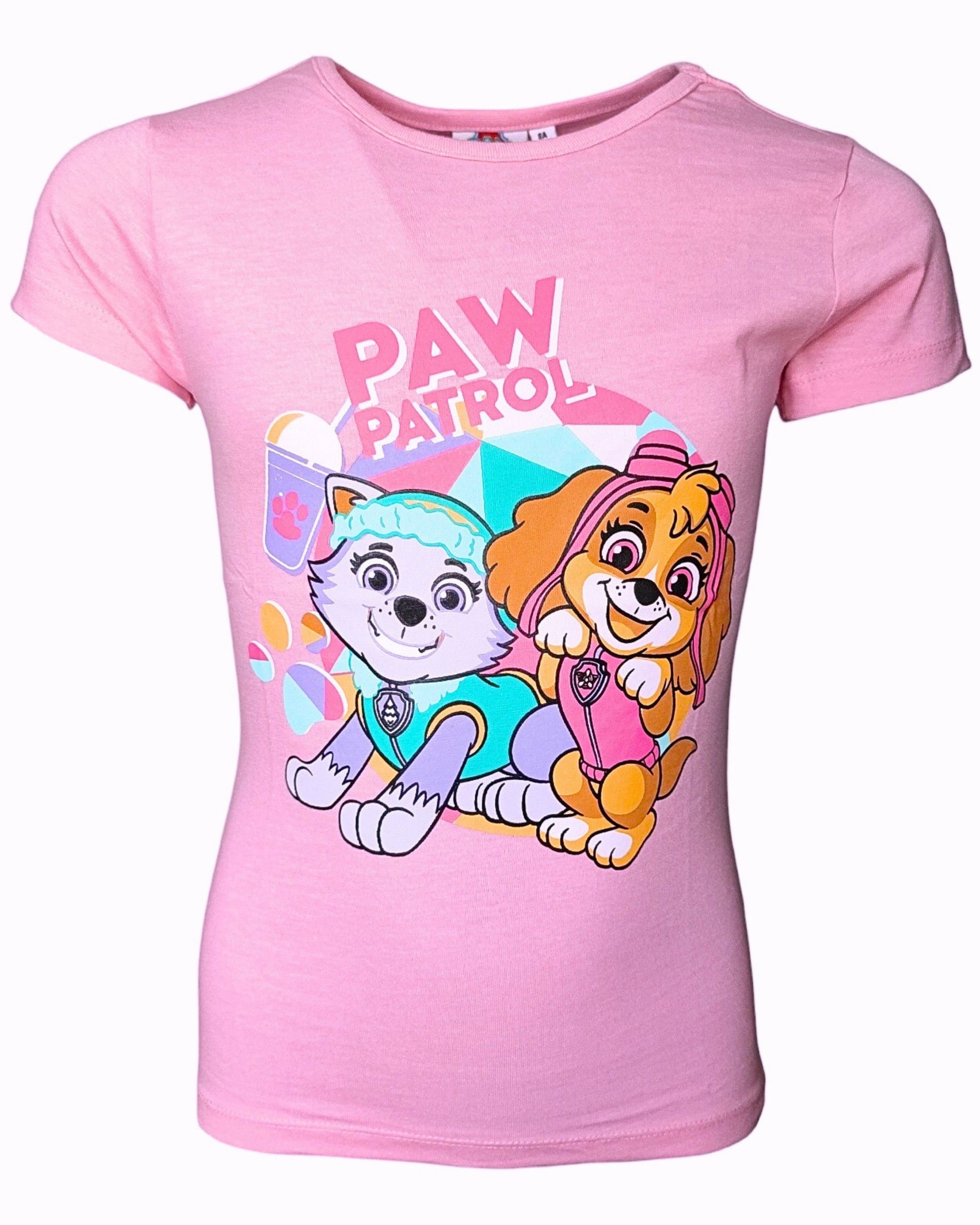 PAW PATROL T-Shirt Skye & Everest Mädchen Kurzarmshirt aus Baumwolle Gr. 98 - 128 cm