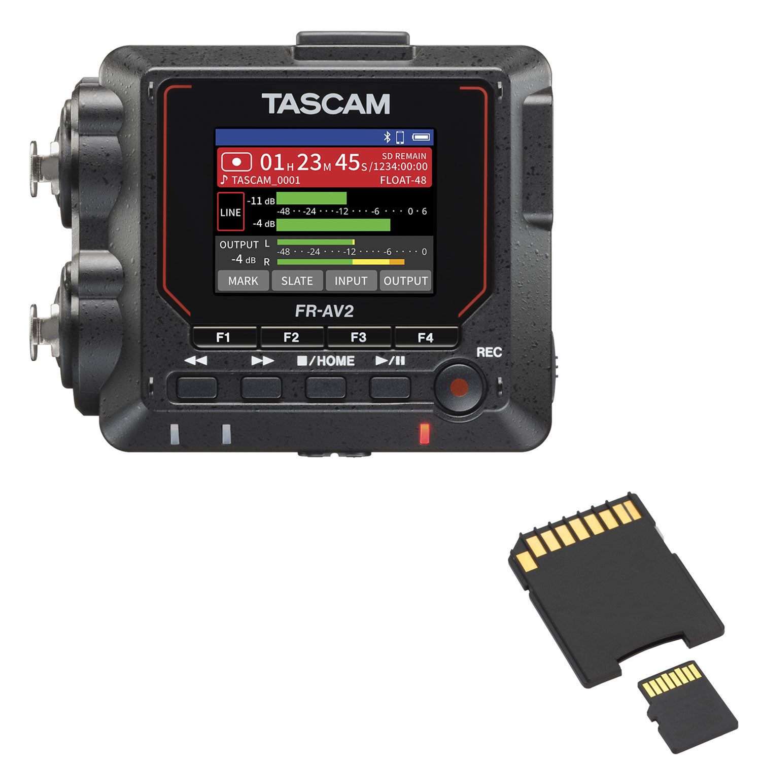 Tascam Tascam Audio-Recorder FR-AV2 mit Speicherkarte Digitales Aufnahmegerät (Recorder)