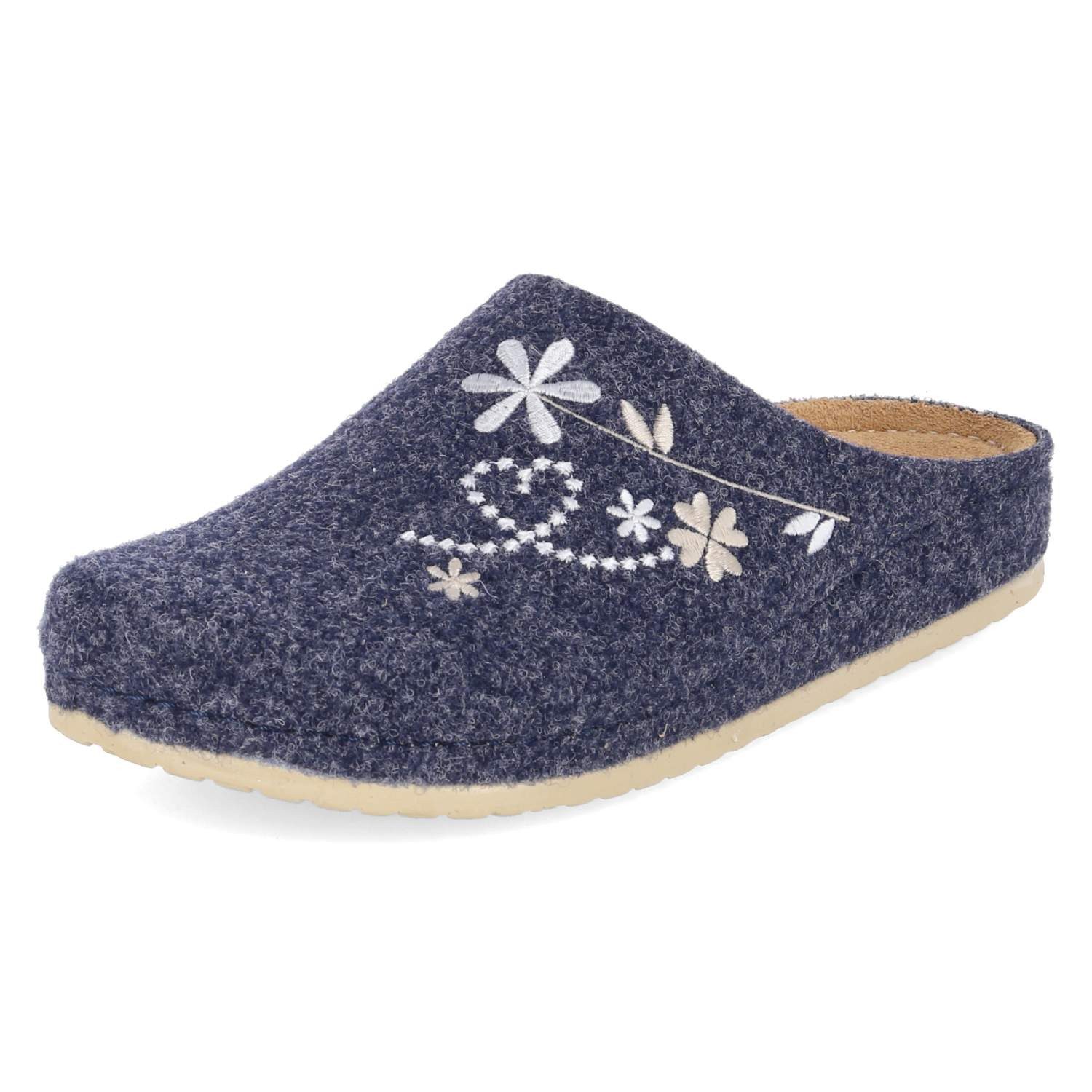 Kaerlek Kaerlek 8125-50-Blue Damen Filz blau Pantolette günstig online kaufen