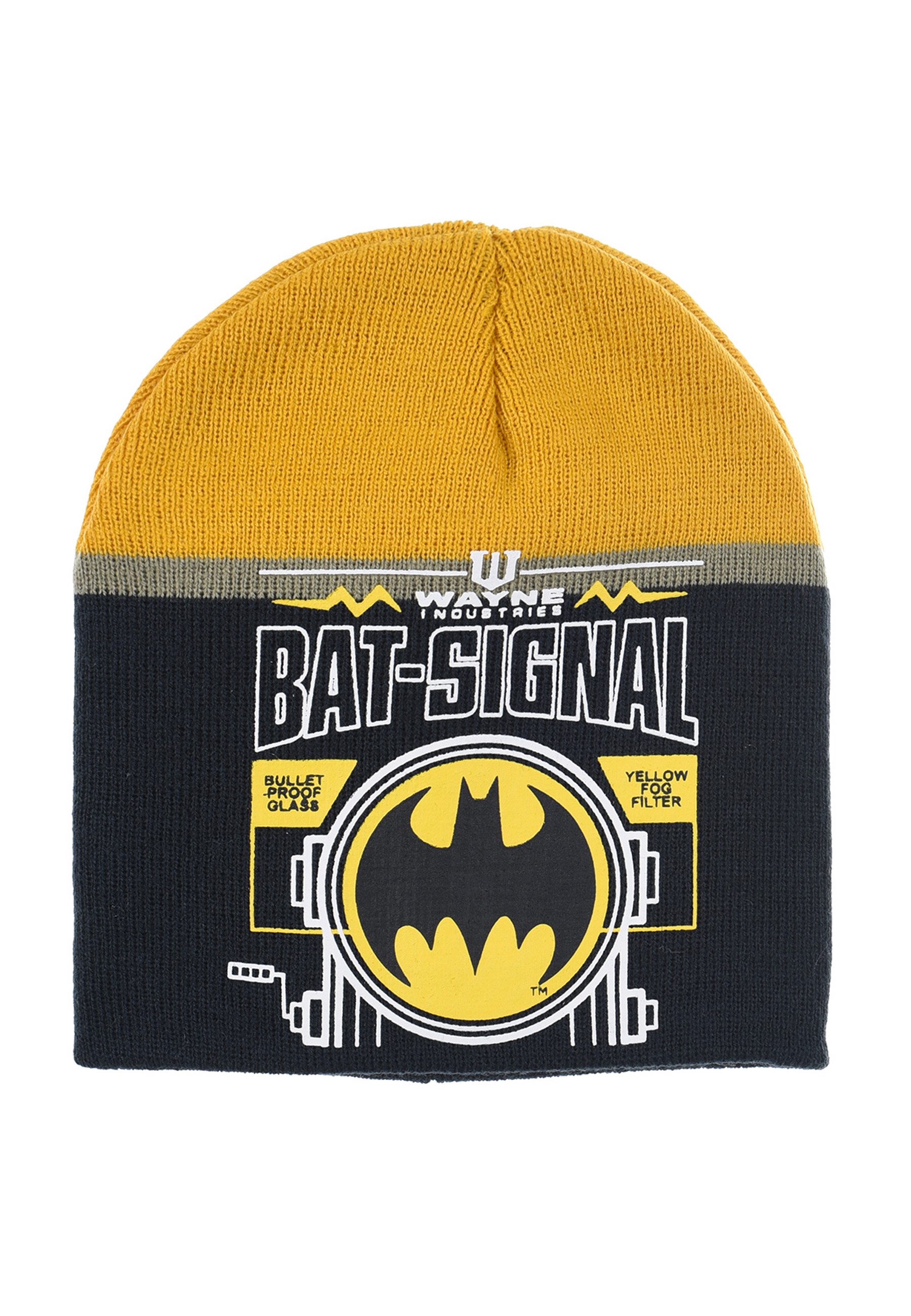 Batman Beanie Dark Knight Batman Winter-Mütze Handschuhe (SET)