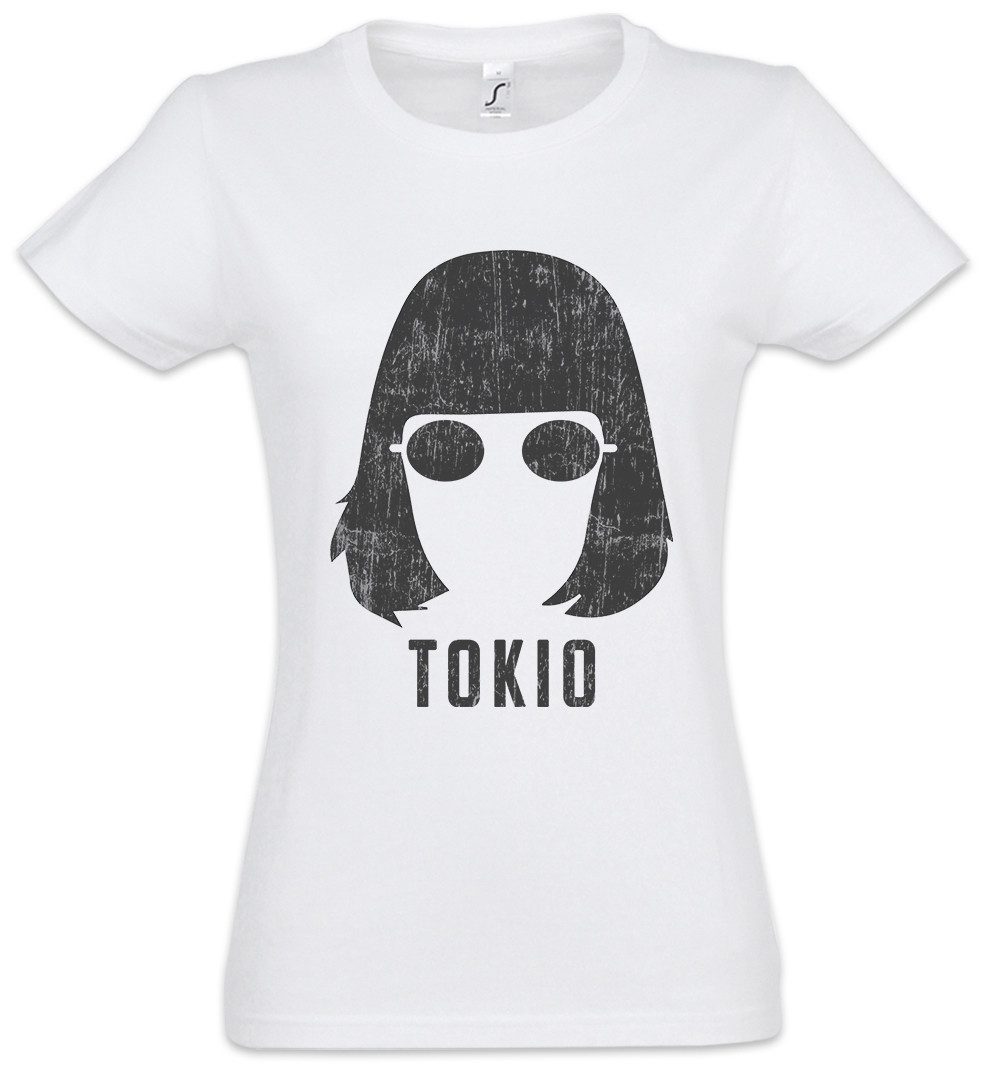 Print-Shirt Tokyo Damen T-Shirt Bank Money Cash Überfall Professor Casa Heist