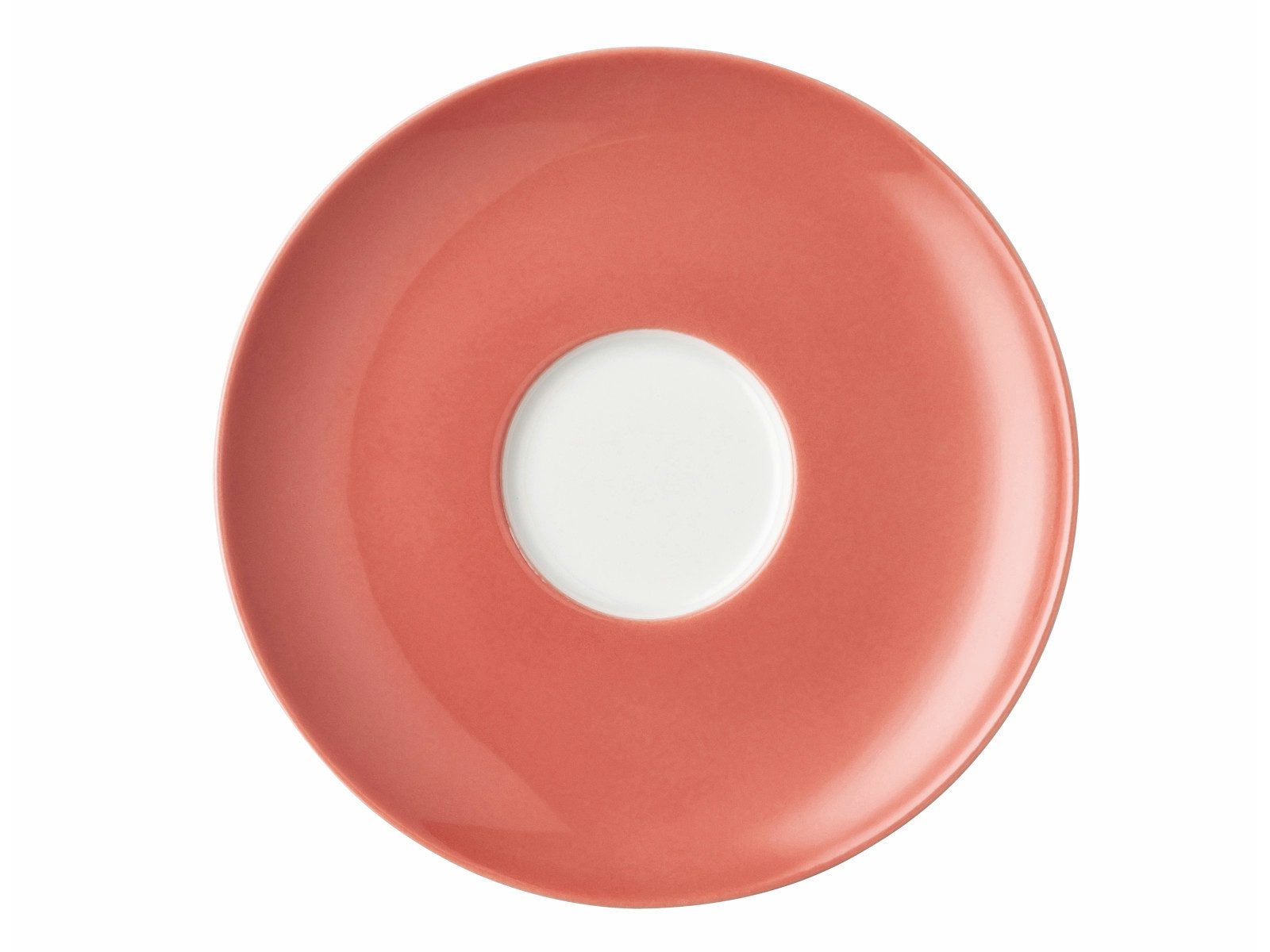 Thomas Porzellan Untertasse Sunny Day Soft Red Kaffee-Untertasse 14,5cm, Untertasse