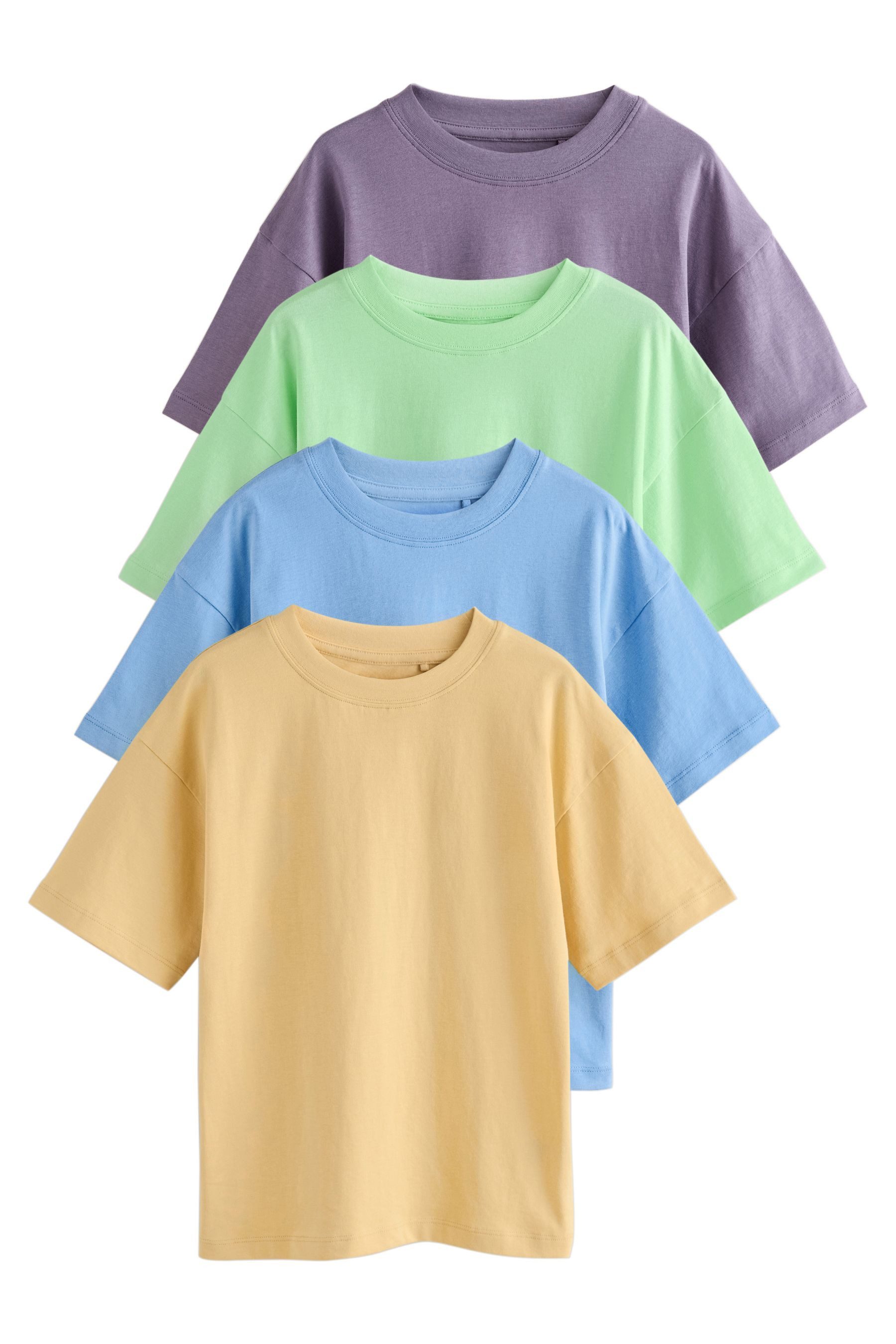 Next T-Shirt Relaxed Fit T-Shirts im 4er-Pack (4-tlg)