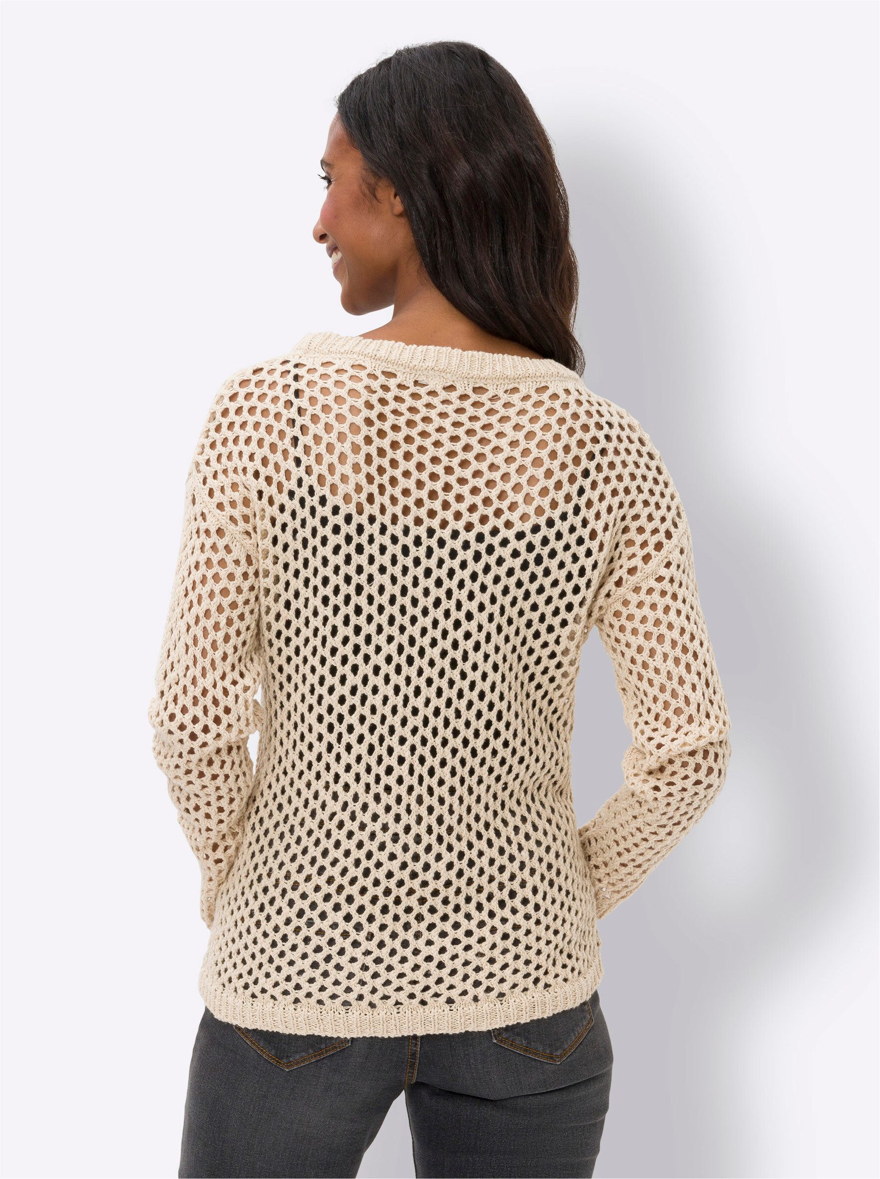 heine Strickpullover Ajourpullover günstig online kaufen