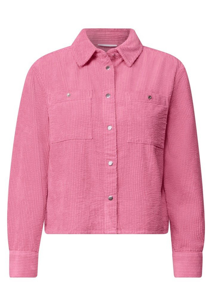 STREET ONE Blusentop LTD QR Courduroy shirtcollar b