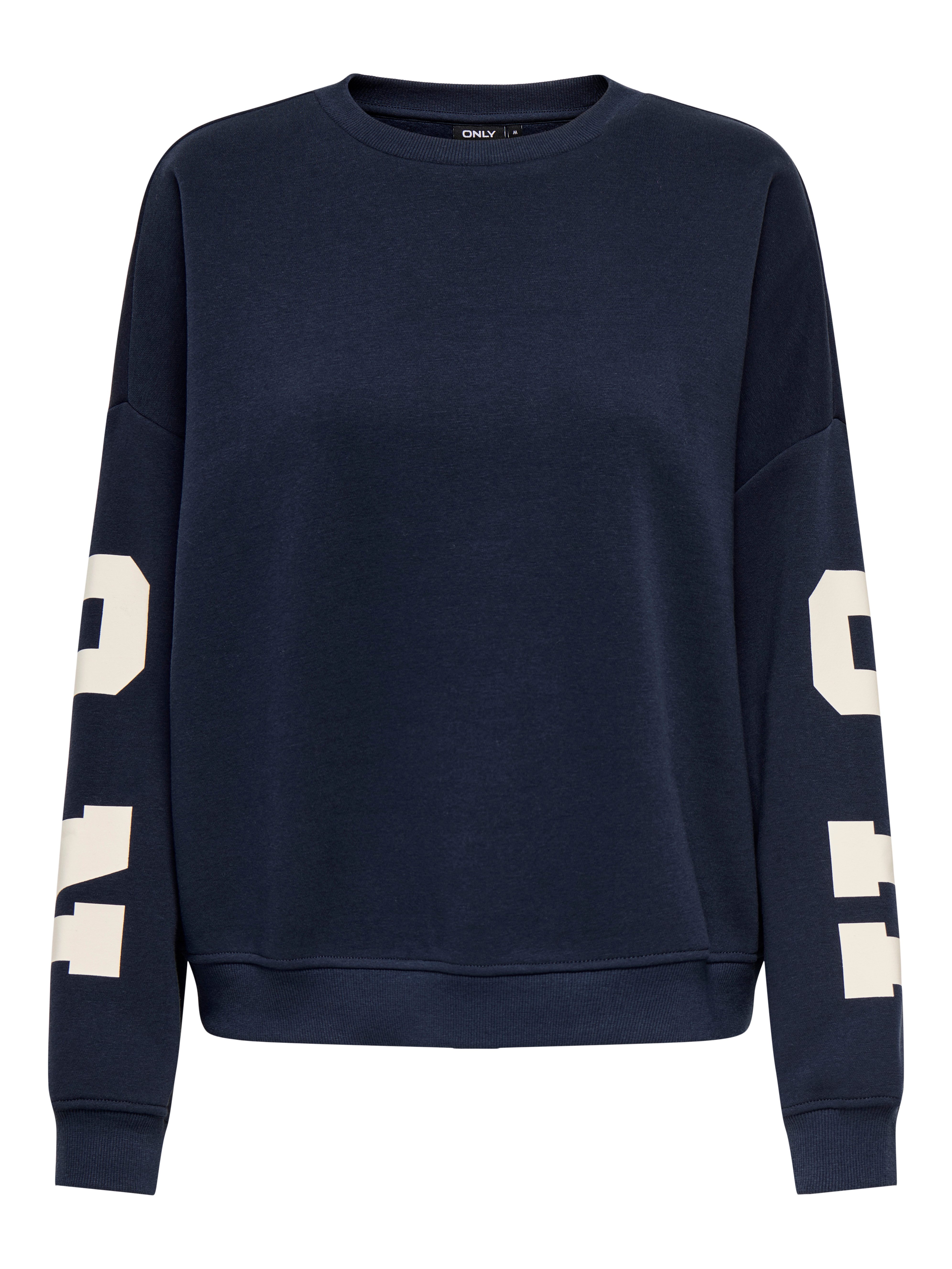 ONLY Sweatshirt ONLSWEAT L/S BACK/SLEEVE PRINT günstig online kaufen