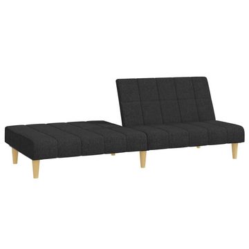 vidaXL Sofa Schlafsofa 2-Sitzer Schwarz Stoff