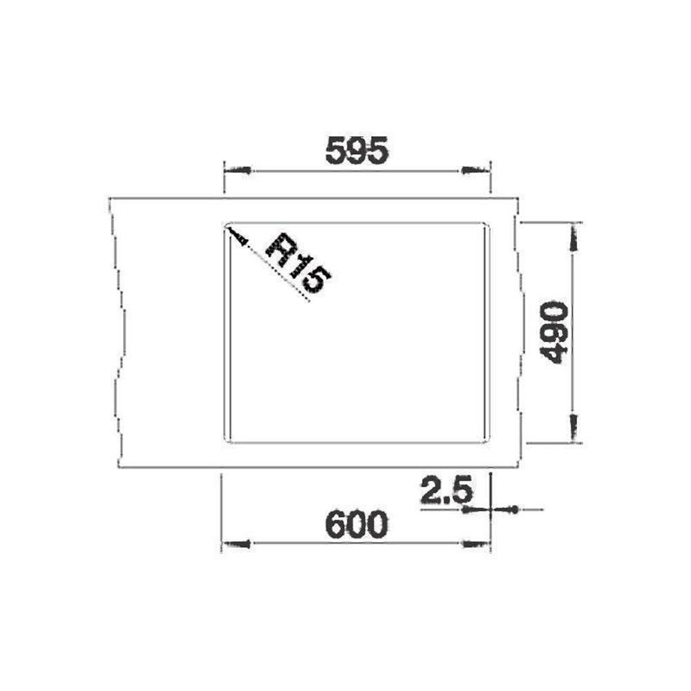 Ablaufsystem, Granitspüle PLEON cafe cm 6 61,5/51 Silgranit, Blanco Einbauspüle BLANCO InFino Split