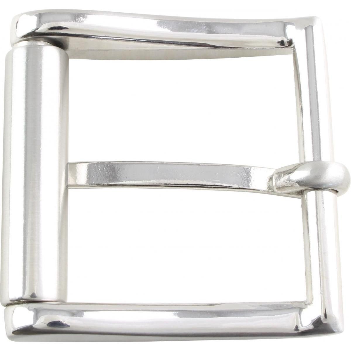 BELTINGER Gürtelschnalle mit Rolle 4,0 cm, Buckle Wechselschließe Gürtelschließe 40mm Massiv, (1-St)