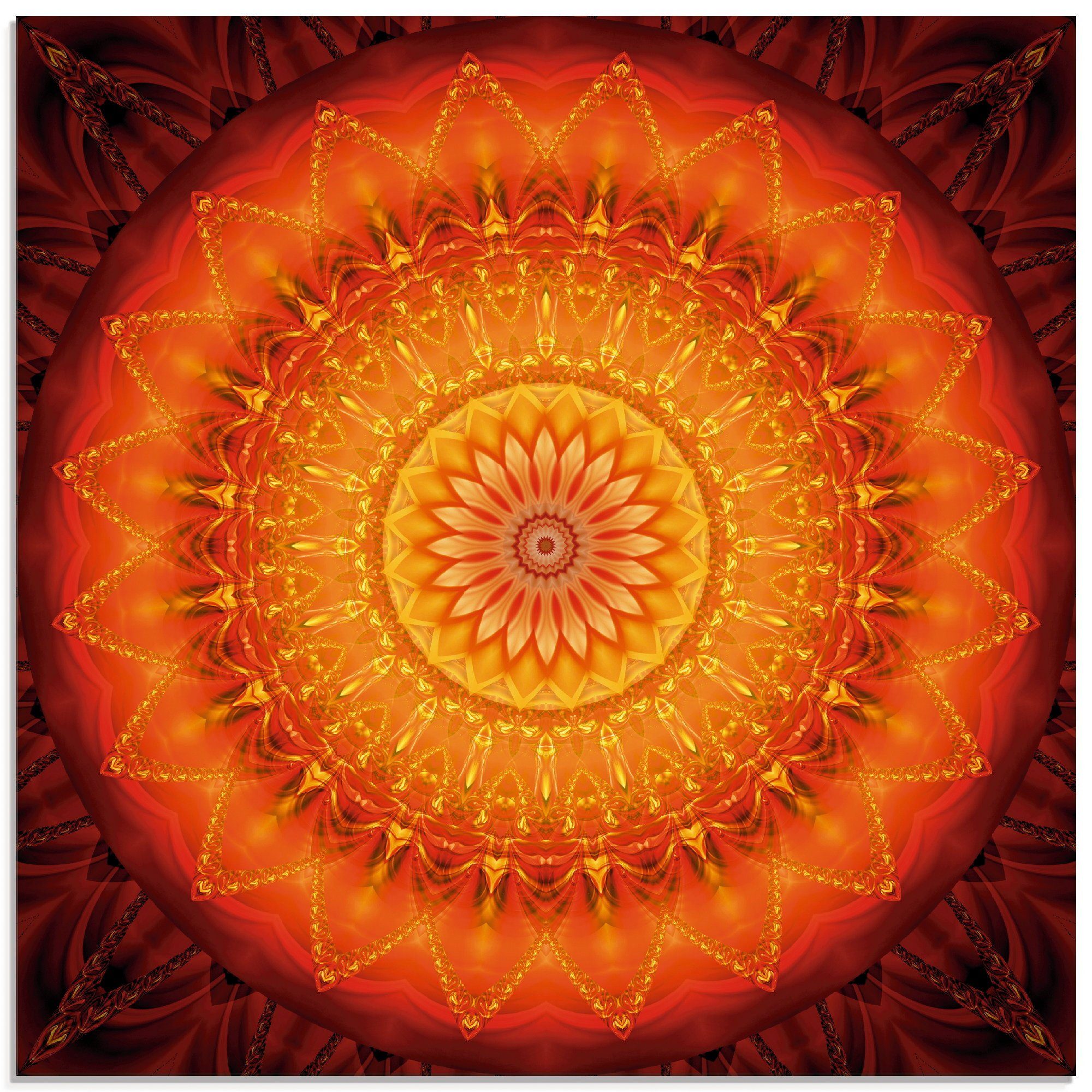 Artland Glasbild Mandala Energie 1, Muster (1 St), in verschiedenen Größen