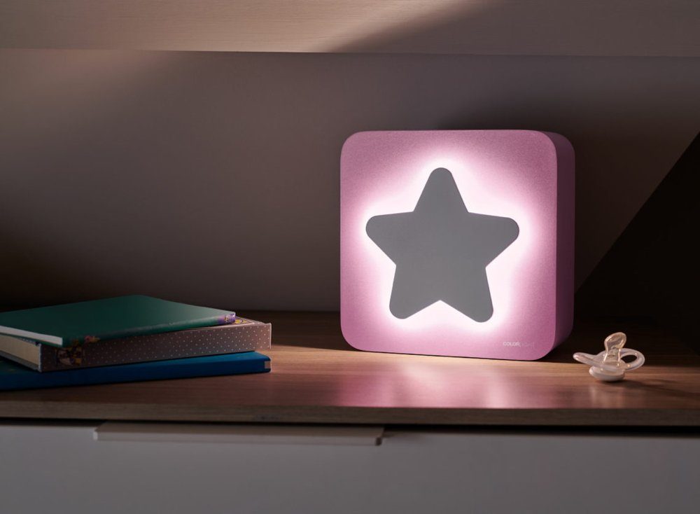 Lautsprecher BigBen pink Stern LED Bluetooth Portable-Lautsprecher AU385427 COLORLIGHT Narvy