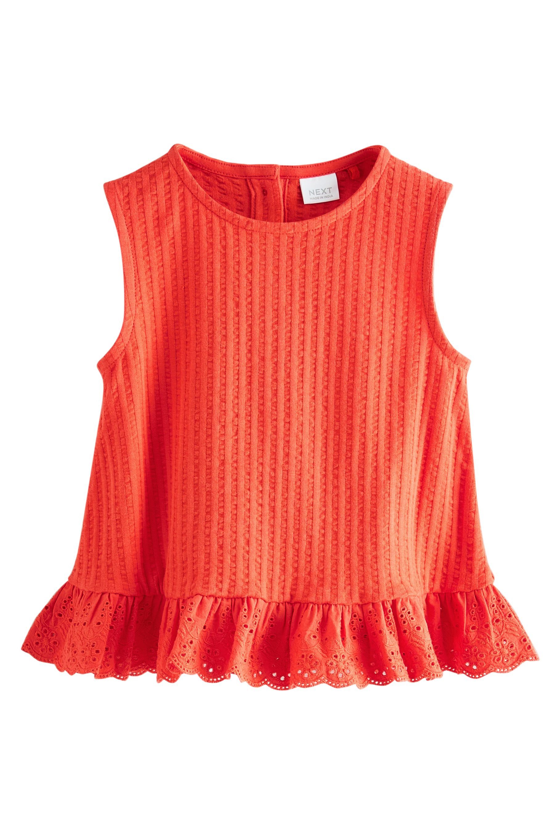Next Blusentop Top mit Lochstickerei (1-tlg)