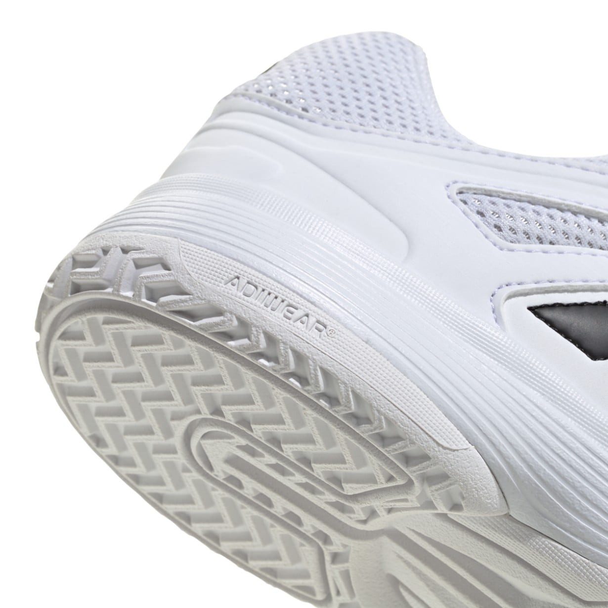 adidas Performance Hallen-Indoorschuhe Speedcourt Velcro weiss/schwarz Kinder Badmintonschuh – Bild 4 von 5