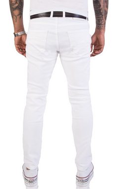 Rock Creek Slim-fit-Jeans Herren Jeans Slim Fit Weiß RC-2155