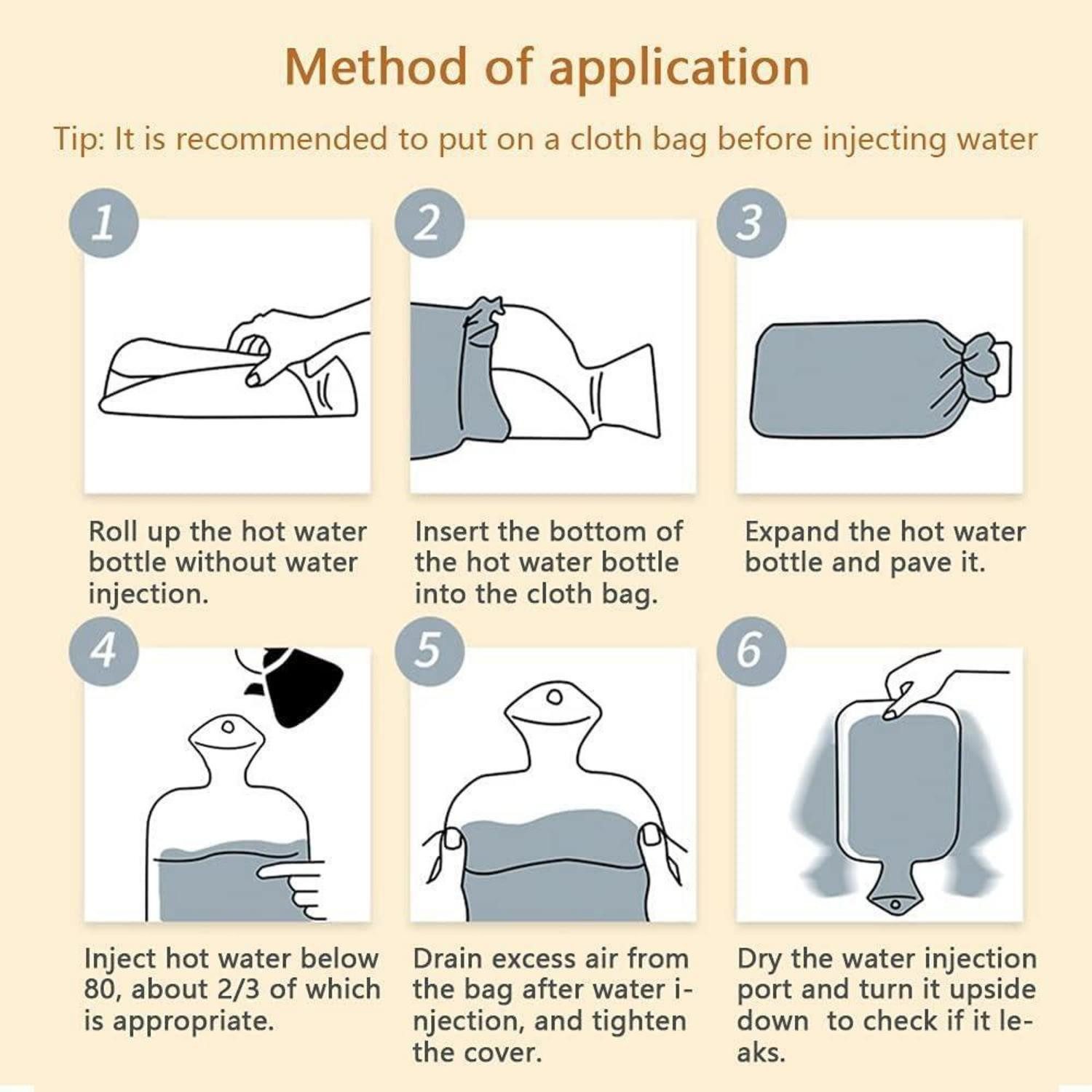 ROIMOE Wärmflasche Wärmflasche 0.5 Liter Abnehmbarer Bezug Kinder Hase-Rosa Warmflasche