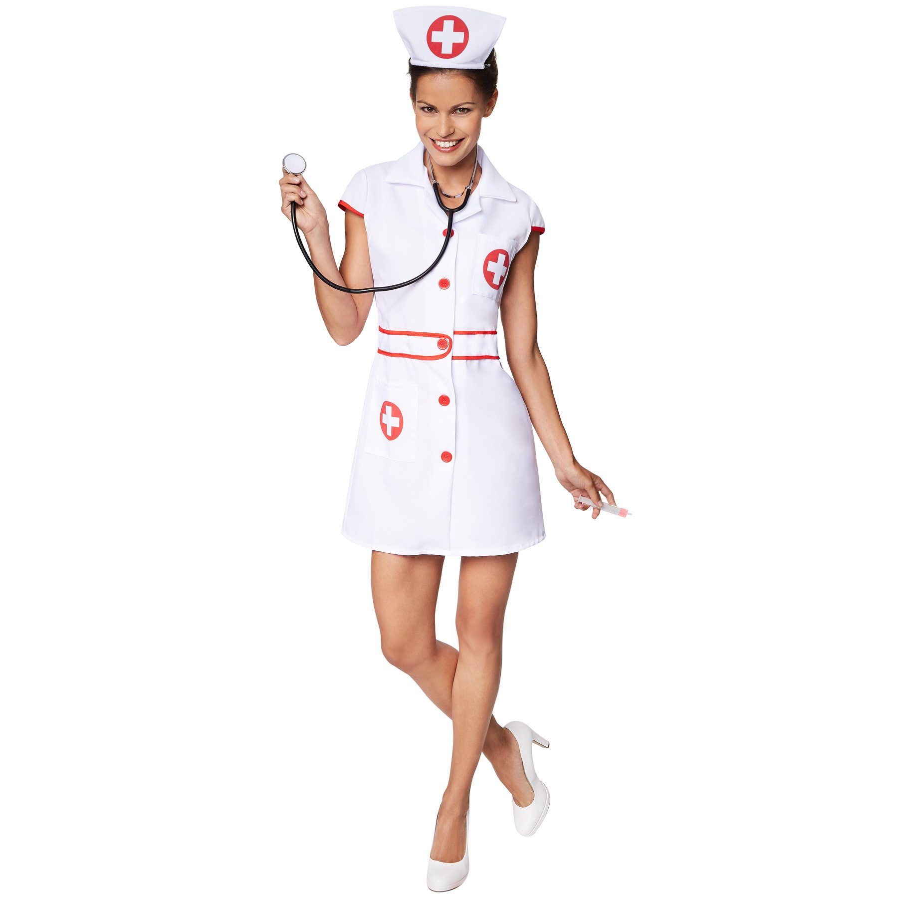 dressforfun Kostüm Frauenkostüm sexy Krankenschwester, Sexy, kurzes Kleid