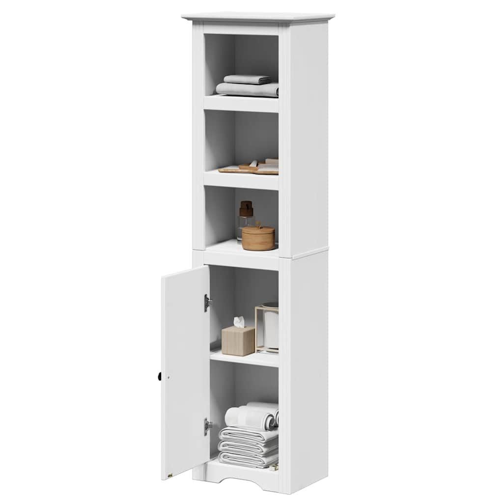 vidaXL Badezimmer-Set Badschrank BODO Weiß 44x30x160 cm, (1-St)