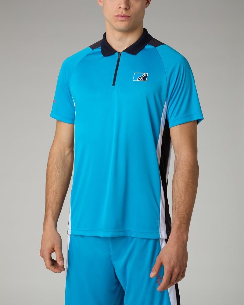 Poloshirt League Ace 2025 türkis/blau Herren