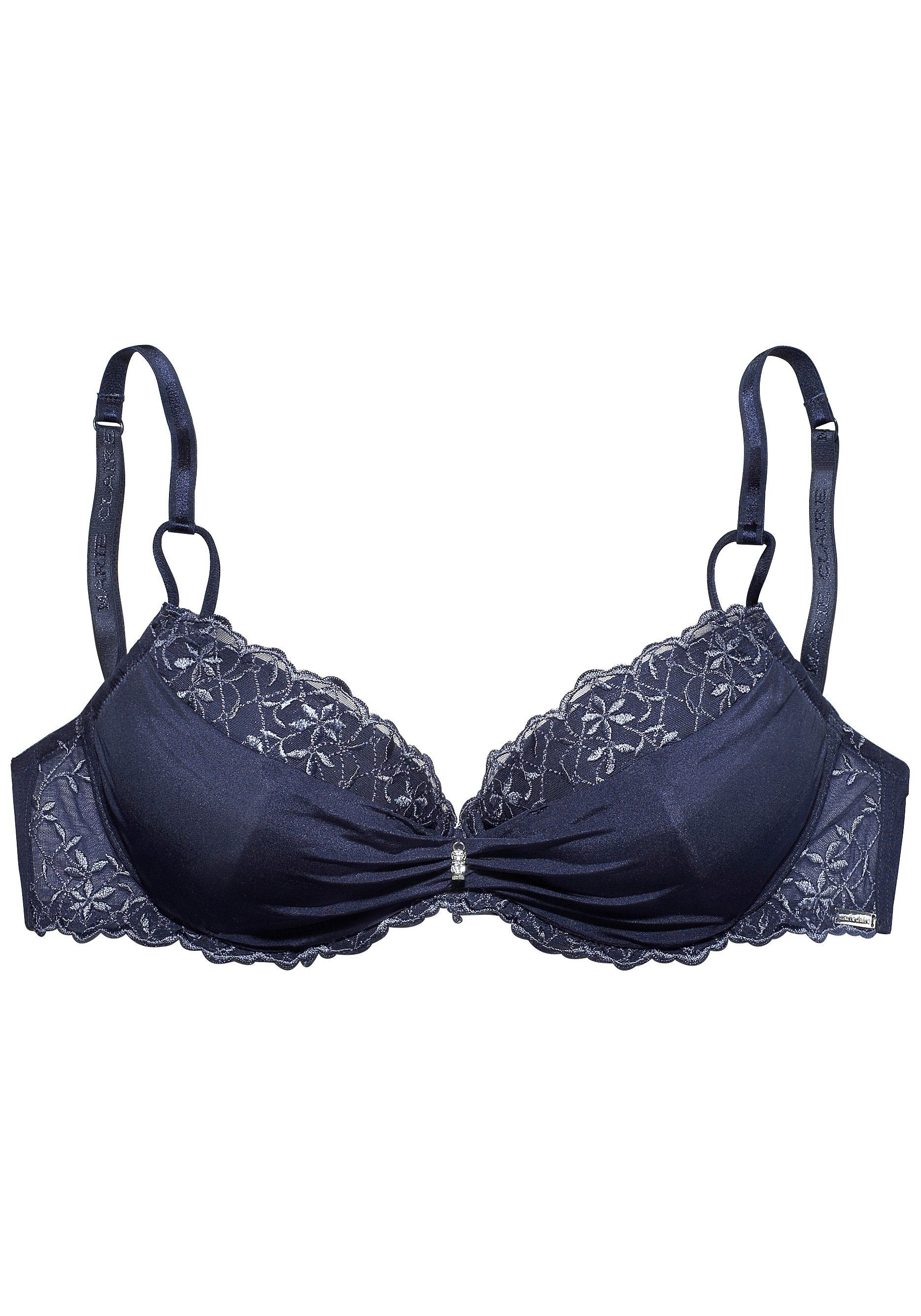 Marie Claire Push-up-BH mit Bügel und feiner Blütenstickerei, sexy Dessous