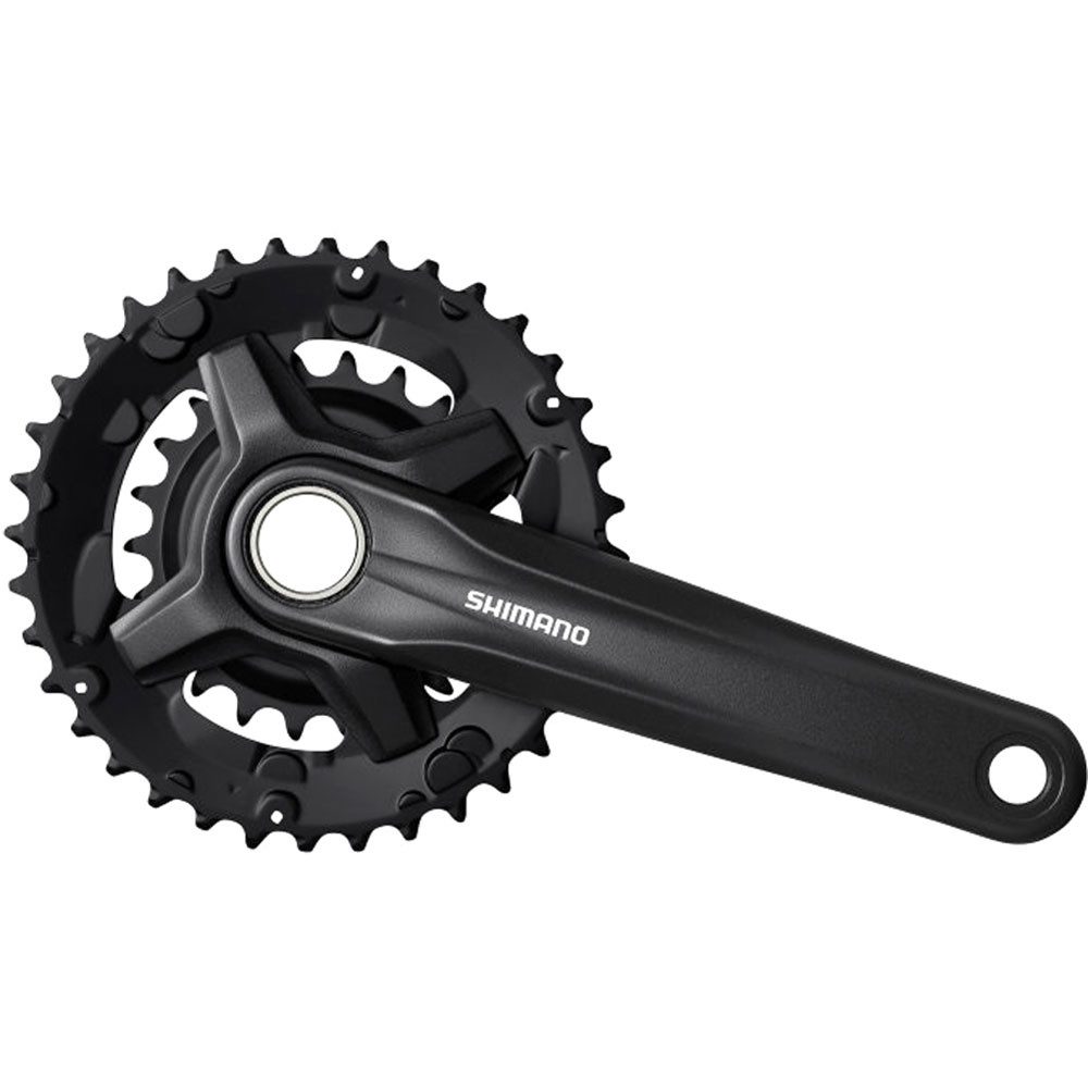 Fahrradkurbel SHIMANO Kurbelgarnitur FC-MT210 175mm 36-22Z. 2x9f. schwarz Fahrrad