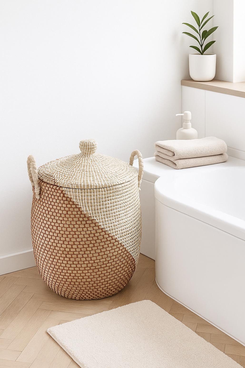 Kobolo Aufbewahrungskorb Schlangenkorb Korb NAGA Seegras inkl. Deckel (Stüc günstig online kaufen