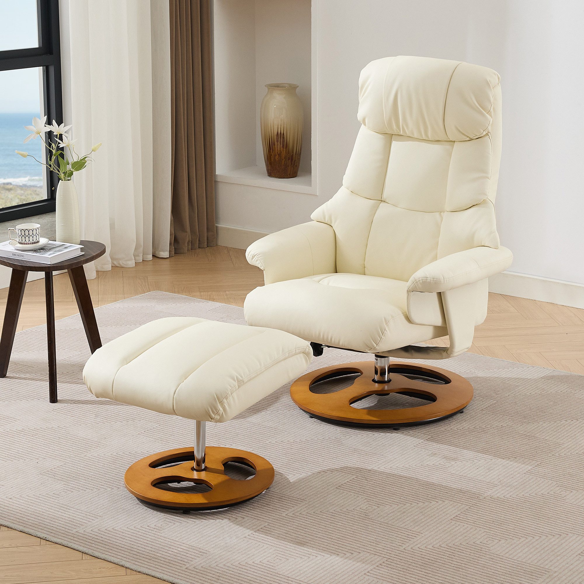 BlingBin Relaxsessel (1-St., mit Massivholzsockel, 5-Punkt-Massage günstig online kaufen