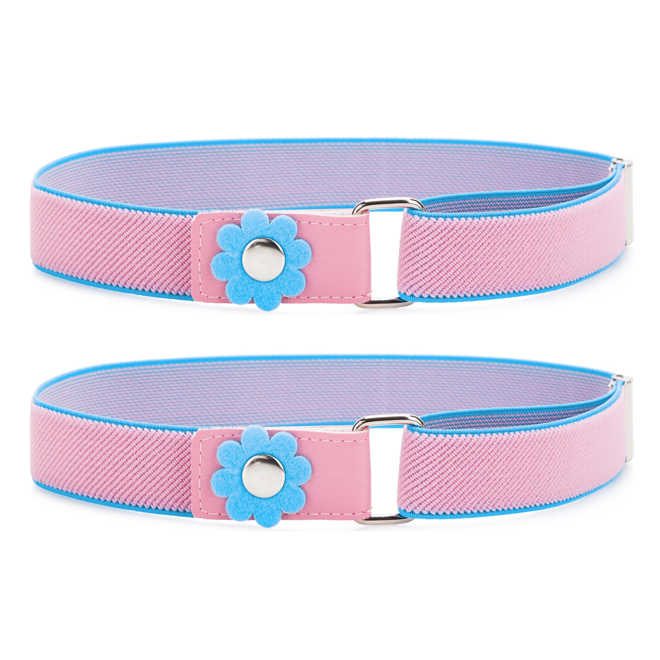 Ladeheid Stoffgürtel 2x Elastischer Kinder Gürtel Elastik-Gürtel 1-6 Jahre 34-65 cm P15-2B (Set, 2-St., 2 Stück)