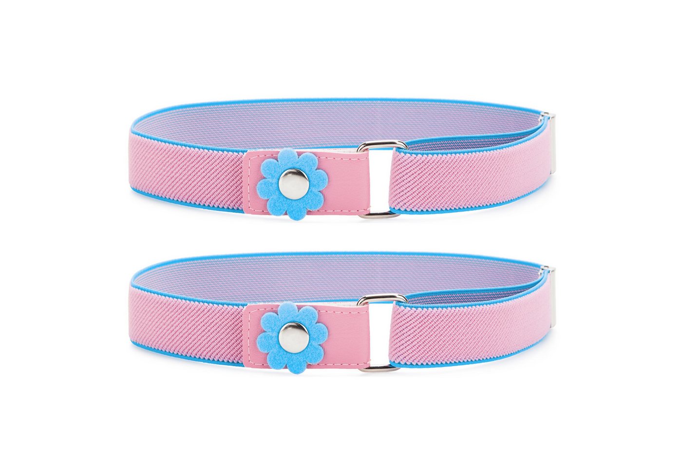 Ladeheid Stoffgürtel 2x Elastischer Kinder Gürtel Elastik-Gürtel 1-6 Jahre 34-65 cm P15-2B (Set, 2-St., 2 Stück)