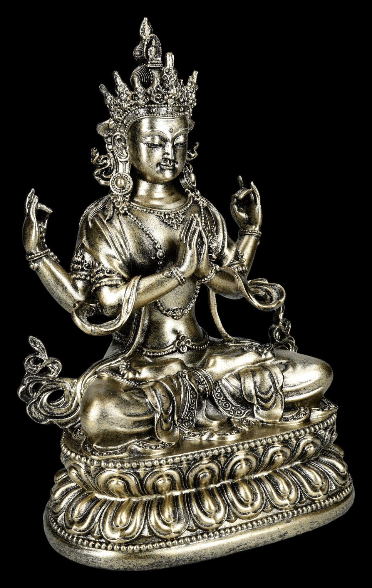Figuren Shop GmbH Dekofigur Chenrezig Statue – Buddha Figur Mitgefühl Skulp günstig online kaufen