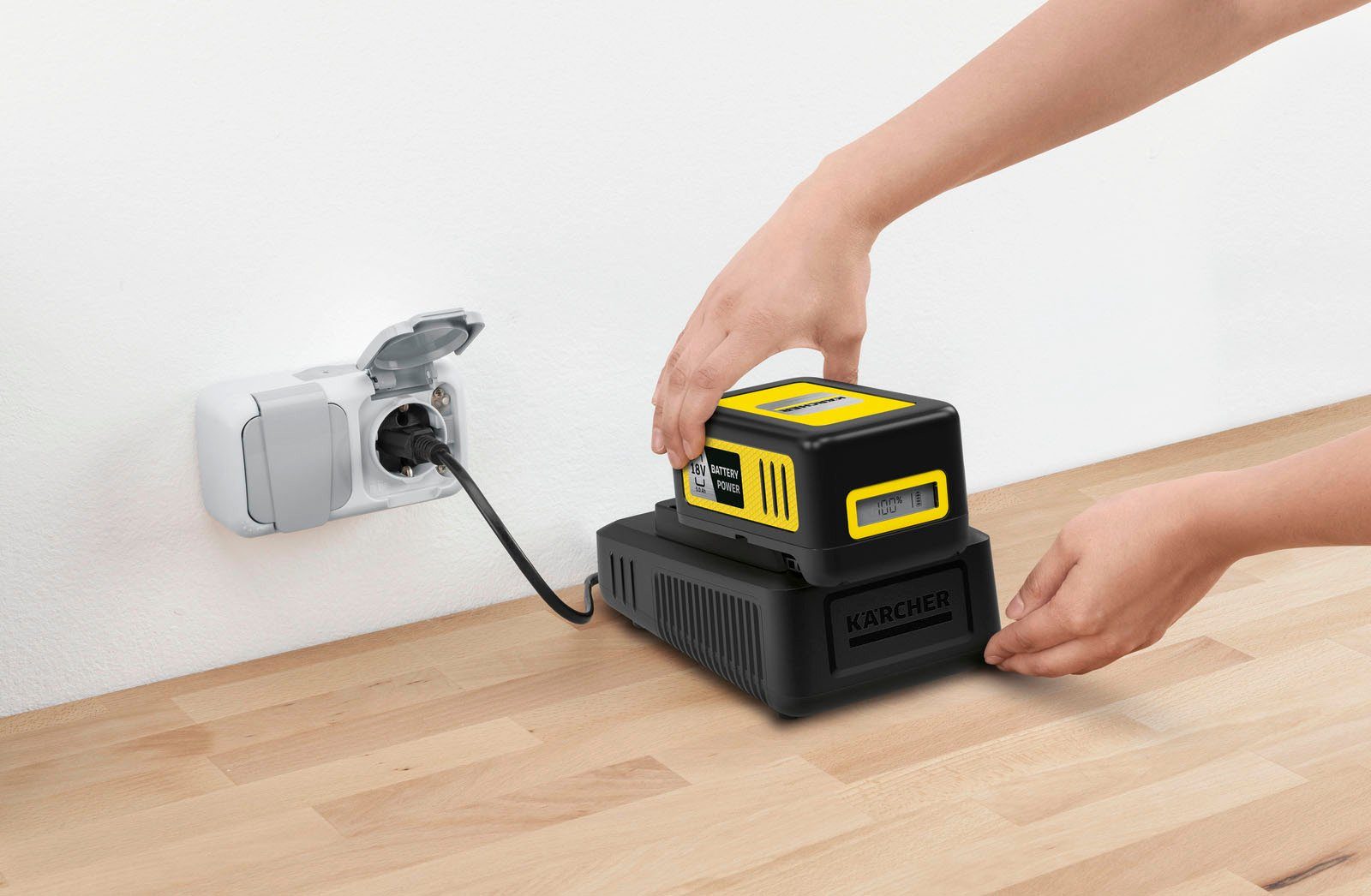 KÄRCHER »Starter Kit Battery Power 18/50« Akku Starter-Set, 18 V, 5 Ah, inkl. Schnellladegerät