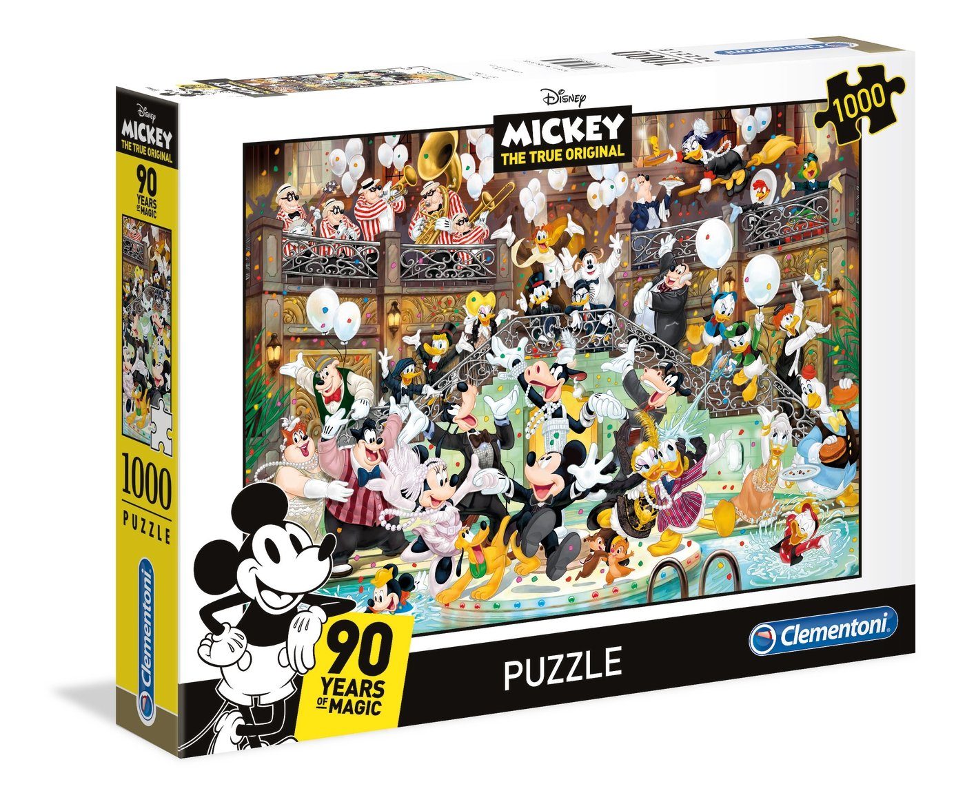 Clementoni® Пазлы Mickey 90 Jahre Celebration, 1000 Teile Пазлы, 1000 Пазлыteile, Made in Europe