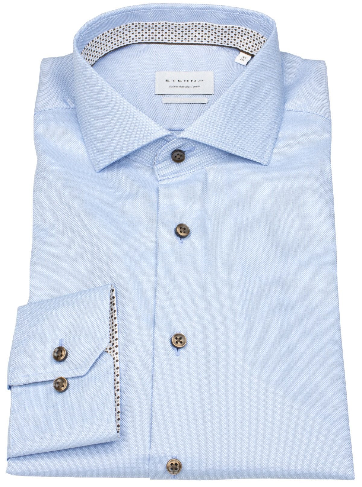 Eterna Businesshemd Slim Fit stark tailliert bügelfrei Haifischkragen günstig online kaufen