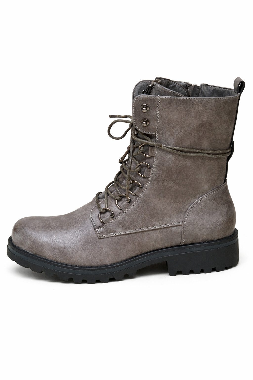 Pogolino ST601 Schnürboots Damen Schnürboots leicht gefüttert mit Reißverschluss