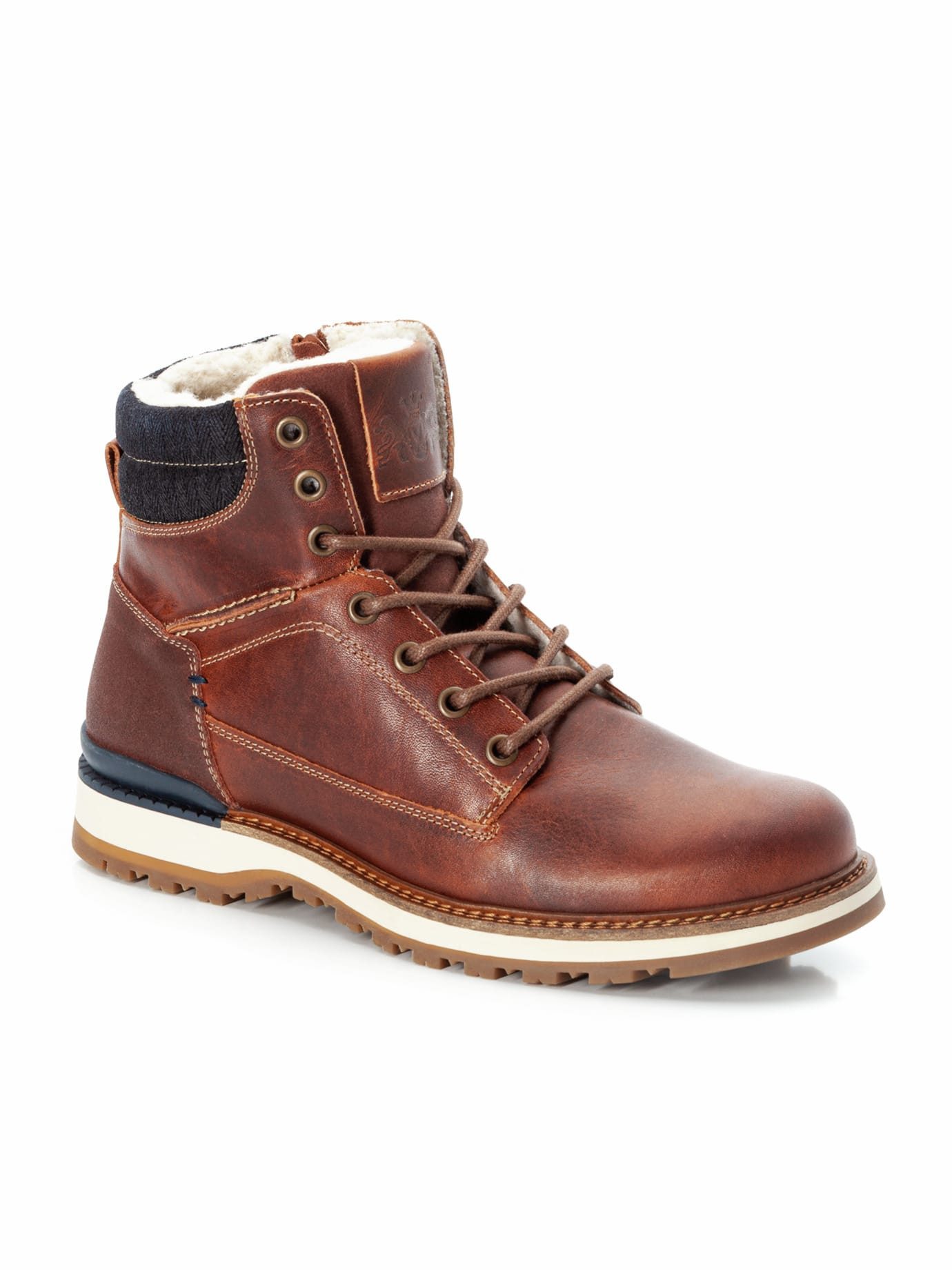 Walbusch Herren Thermo Stiefel Rindleder warm gefüttert Profilsohle Weite G Stiefel Seitlicher Reißverschluss, herausnehmbare Decksohle, rutschfest – Bild 5 von 5