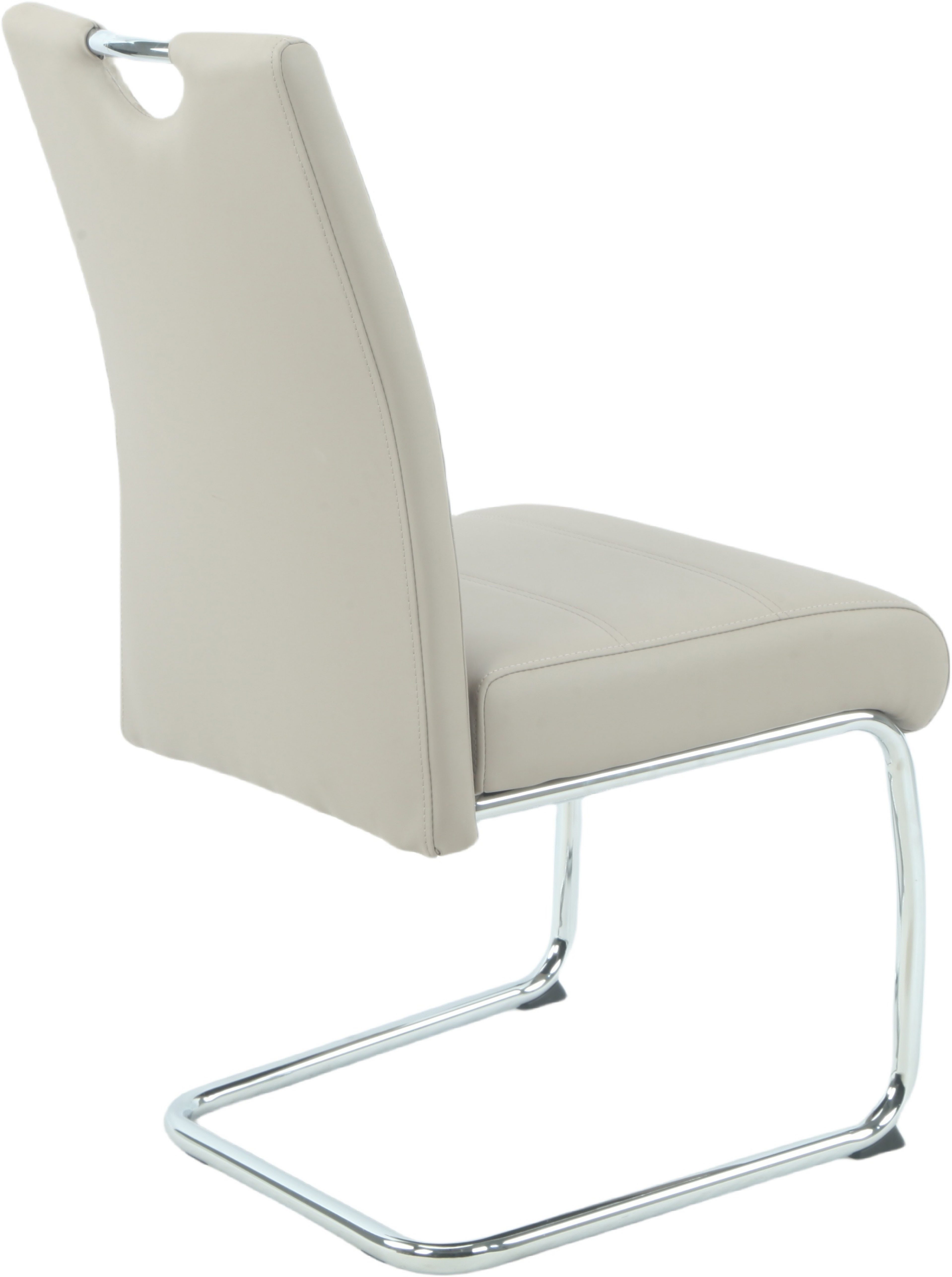 HELA Freischwinger FLORA Freischwinger mit Griff, 140kg belastbar (Set, 2 St), XL-Esszimmerstuhl, Federkern für Sitzkomfort