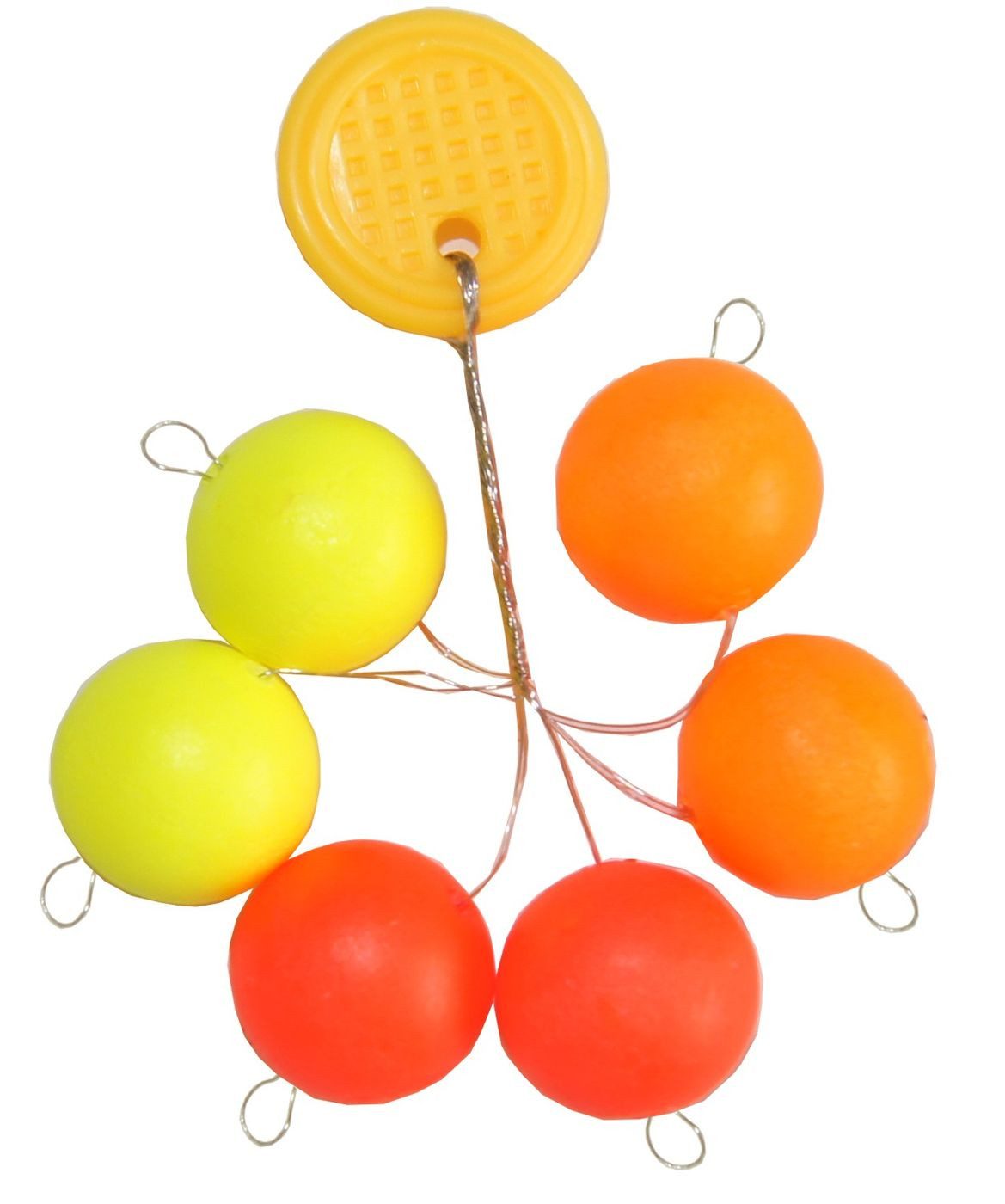 Trout Master Forellenpose Trout Master runde Pilot Posen gelb orange rot - Fixpilotkugeln
