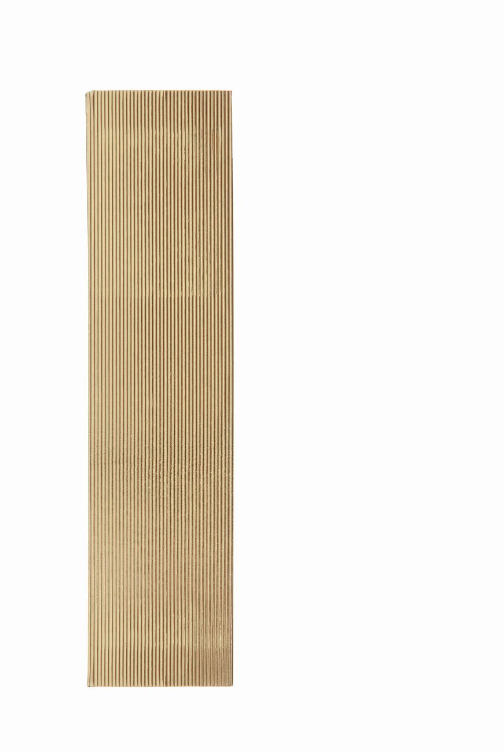 INNA-Glas Stumpenkerze Wachsstreifen NATALIJA, 40 Streifen, Gold, 22x1cm