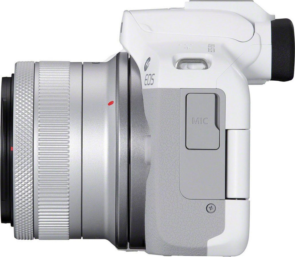 R50 (RF-S F4.5-6.3 18-45mm F4.5-6.3 IS Systemkamera WLAN) RF-S + 18-45mm IS STM, Bluetooth, 24,2 MP, STM Kit EOS Canon