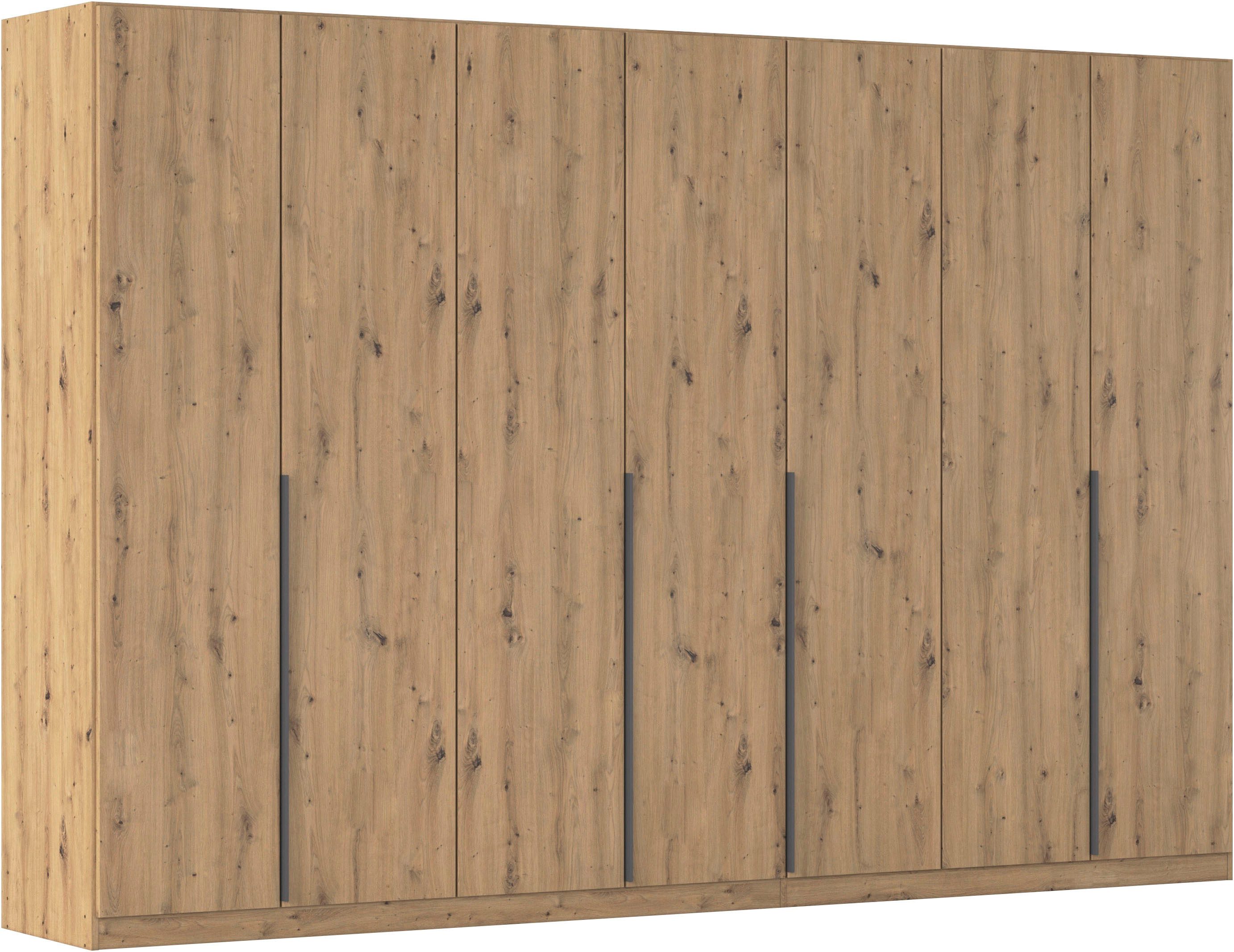 OTTO home Drehtürenschrank Kleiderschrank Schrank Garderobe AGORDO Schlafzimmer (in zwei Griff-Farben, Breiten 91-405 cm, Dekor- oder Hochglanzfront) durchdachte Innenausstattung, in 8 Breiten und 2 Höhen MADE IN GERMANY