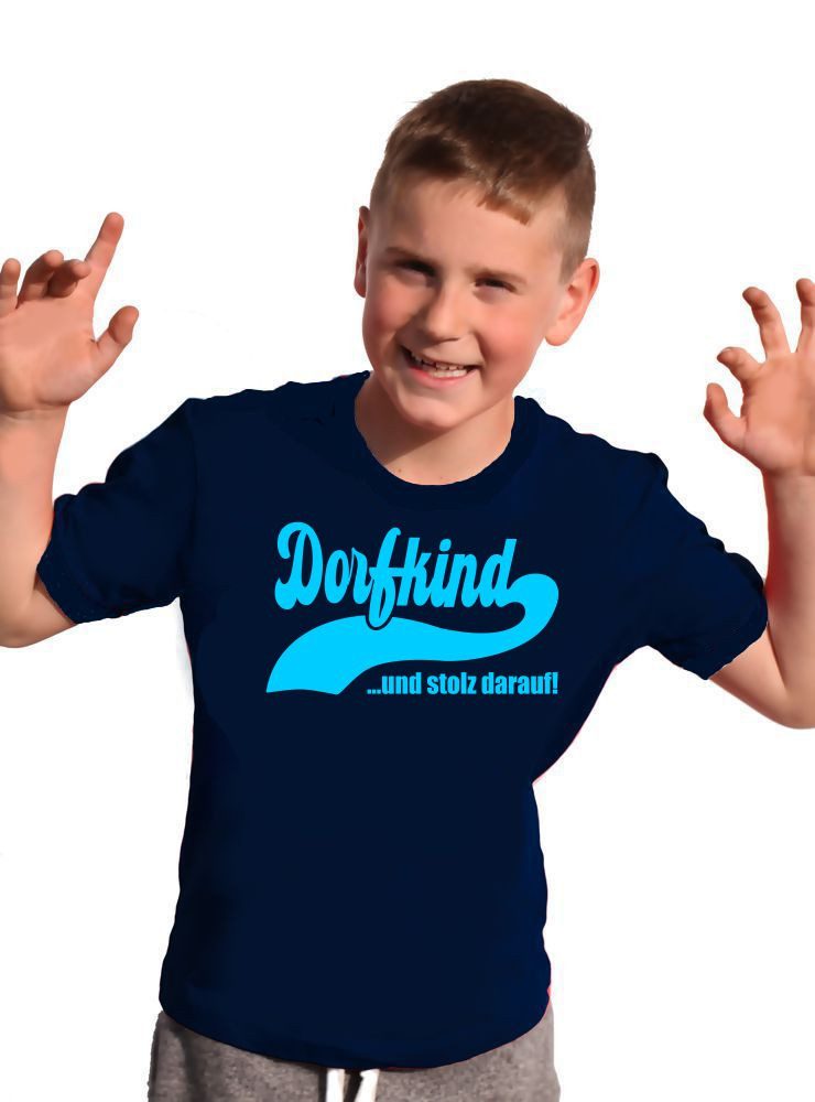 coole-fun-t-shirts Print-Shirt DORFKIND und stolz darauf ! T-Shirt Kinder + Erwachsene