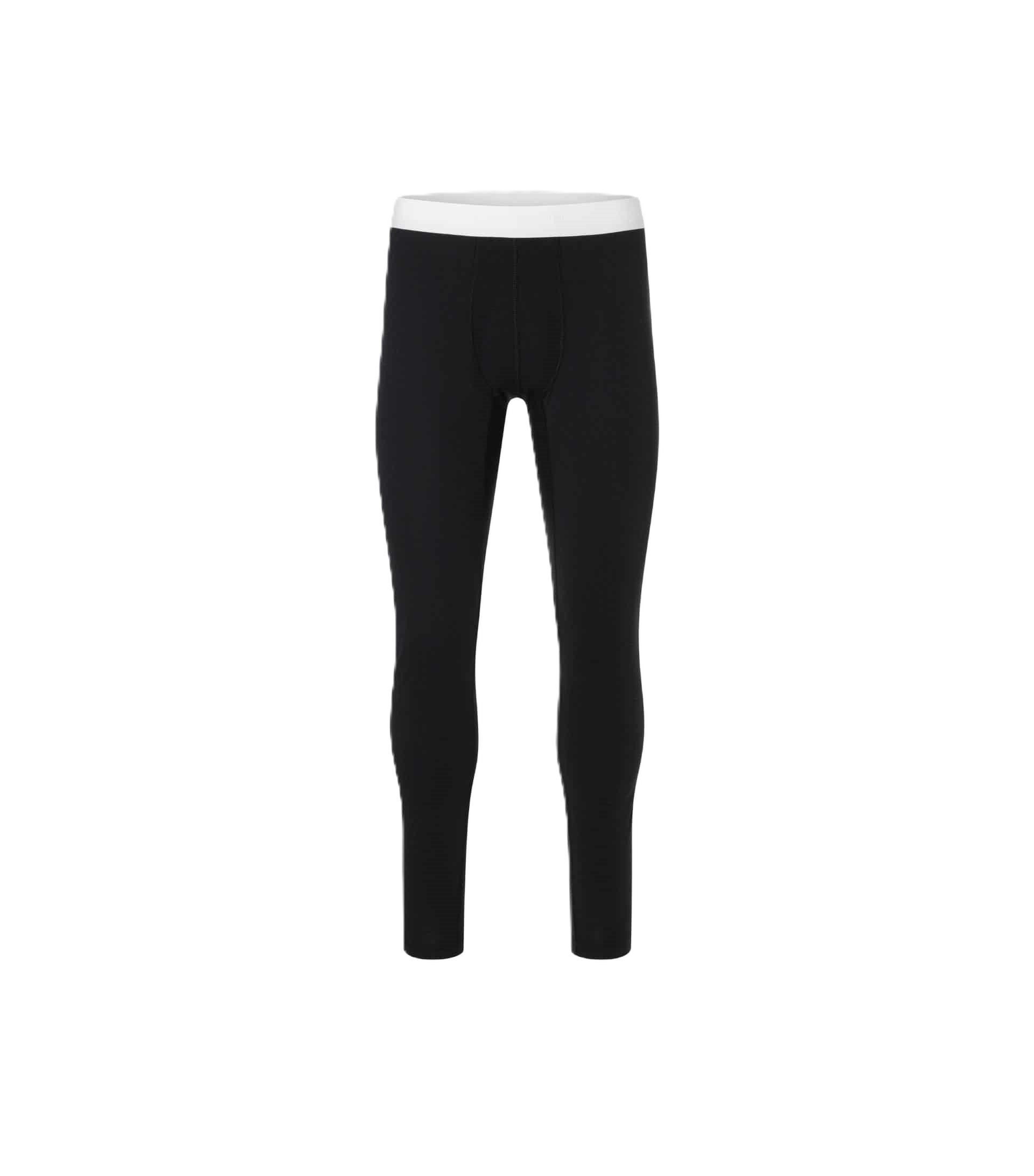 SUPER.NATURAL Lange Unterhose Unterwäsche Bio Base Tight (Merino-Mix) schwarz Herren