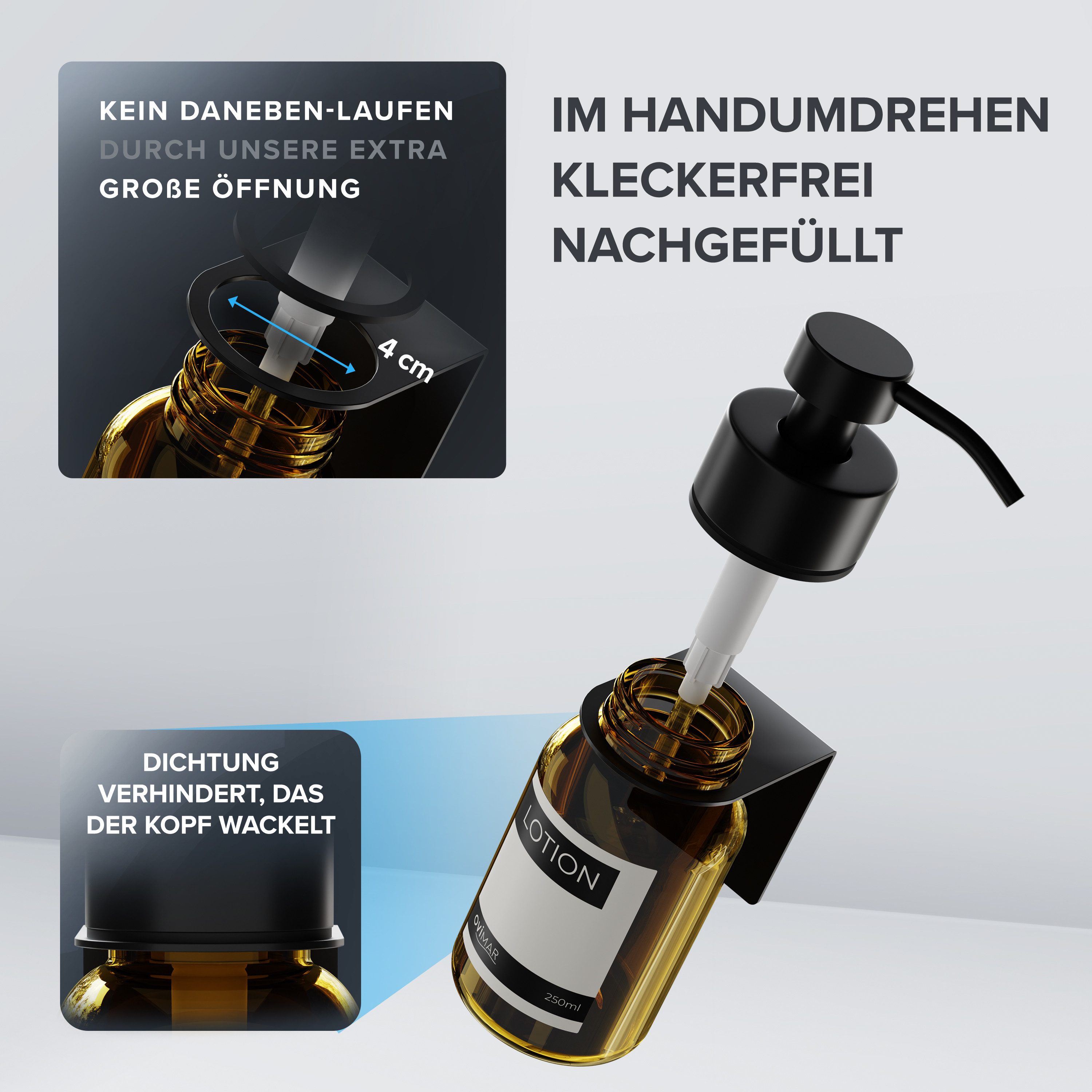 ovimar Seifenspender Stord, (1-tlg), aus Glas günstig online kaufen