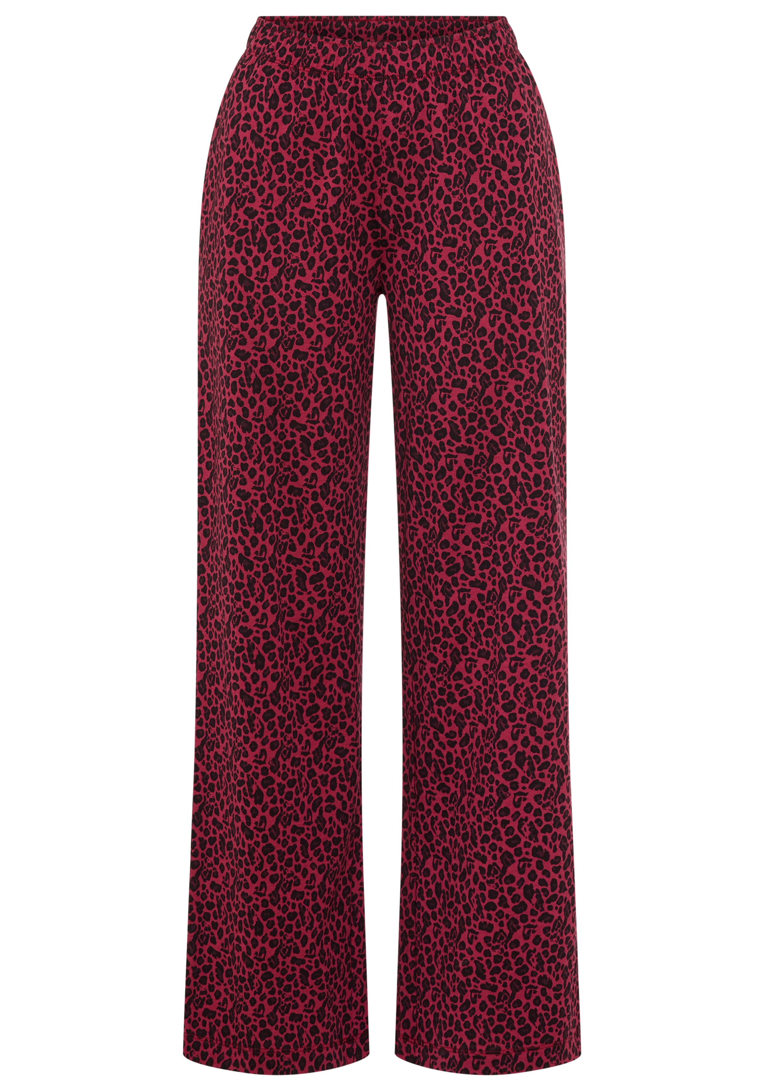 s.Oliver Pyjamahose (1-tlg) mit weitem Bein