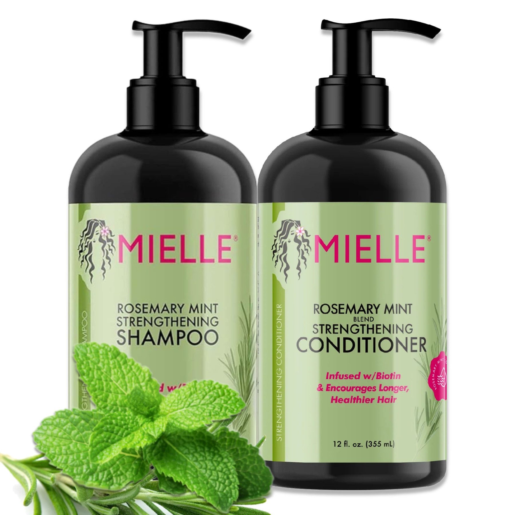 Haarpflege-Set Rosmarin Shampoo Conditioner Haarmaske Haaröl Mielle