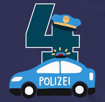 Shirtracer Sweatshirt Polizei Vierter 4. Geburtstag