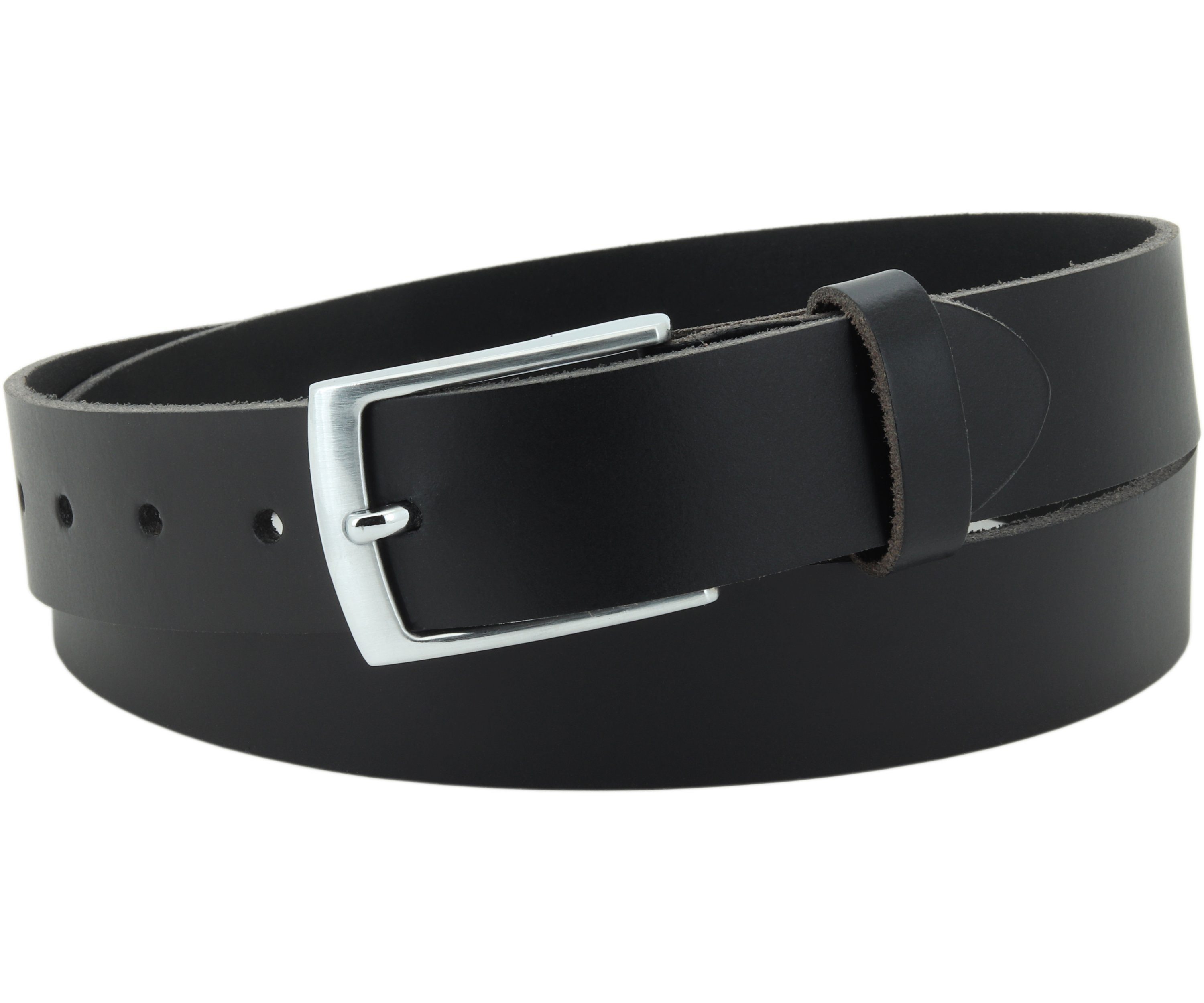 Ledergürtel OM421-PL-Schwarz