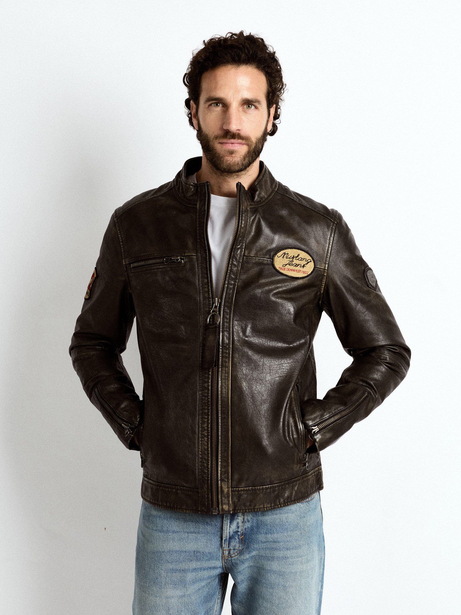 MUSTANG Lederjacke Varberg günstig online kaufen