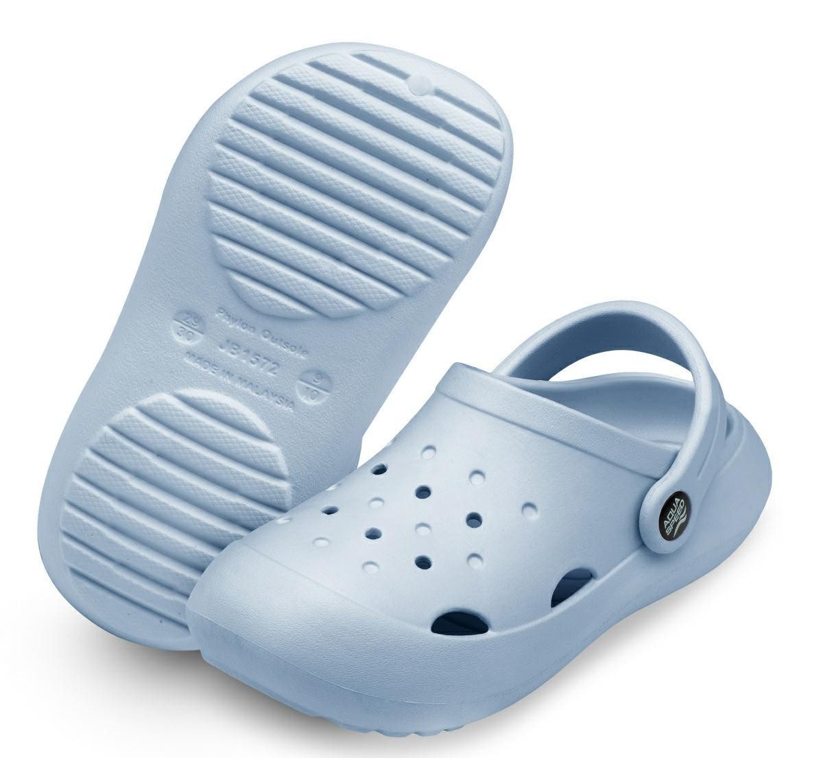 Aqua Speed LUGO Тапочки für Kids – Ideal für Urlaub mit Handtuch inklusive Badepantolette (Freizeitlatschen für kleine Abenteurer – stabil, bequem & flexibel) Bequeme Clogs mit Grip – perfekt für Ferienlager & Freibad